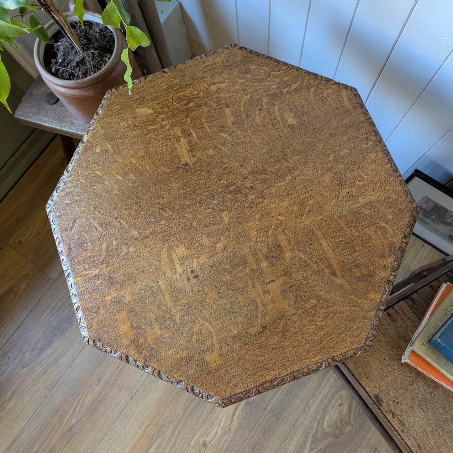 Antique Bobbin Leg Side Table
