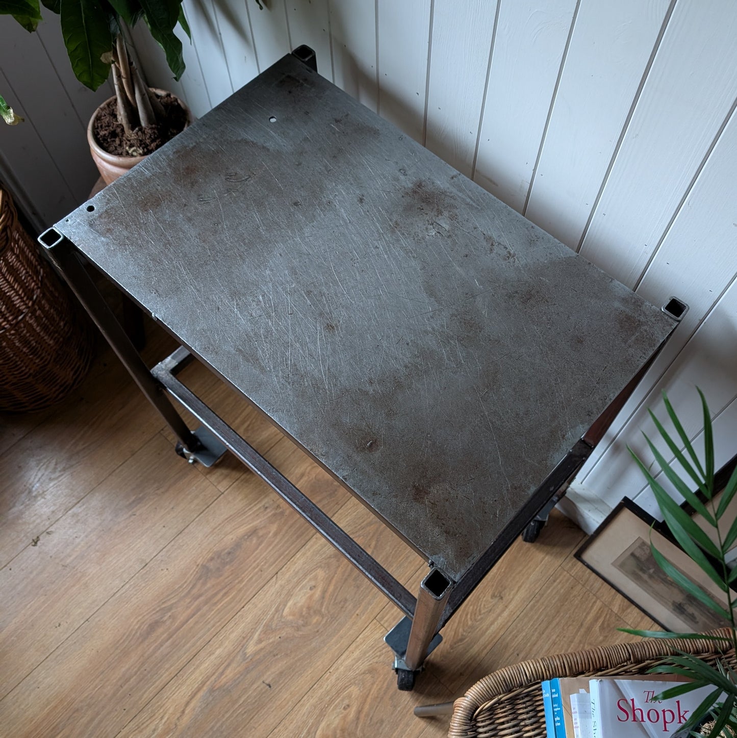 1960s Industrial Side Table