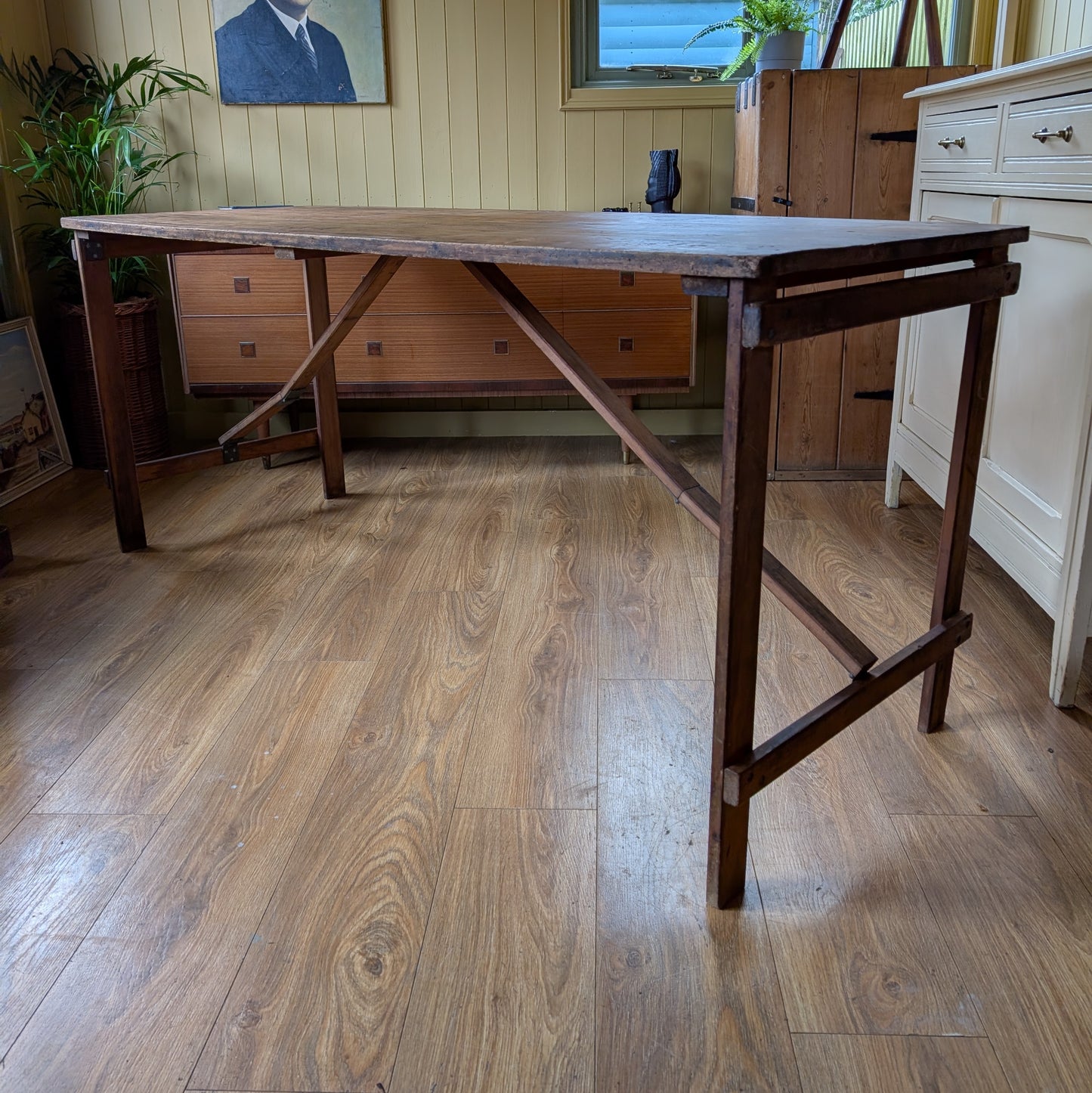 Antique Trestle Table