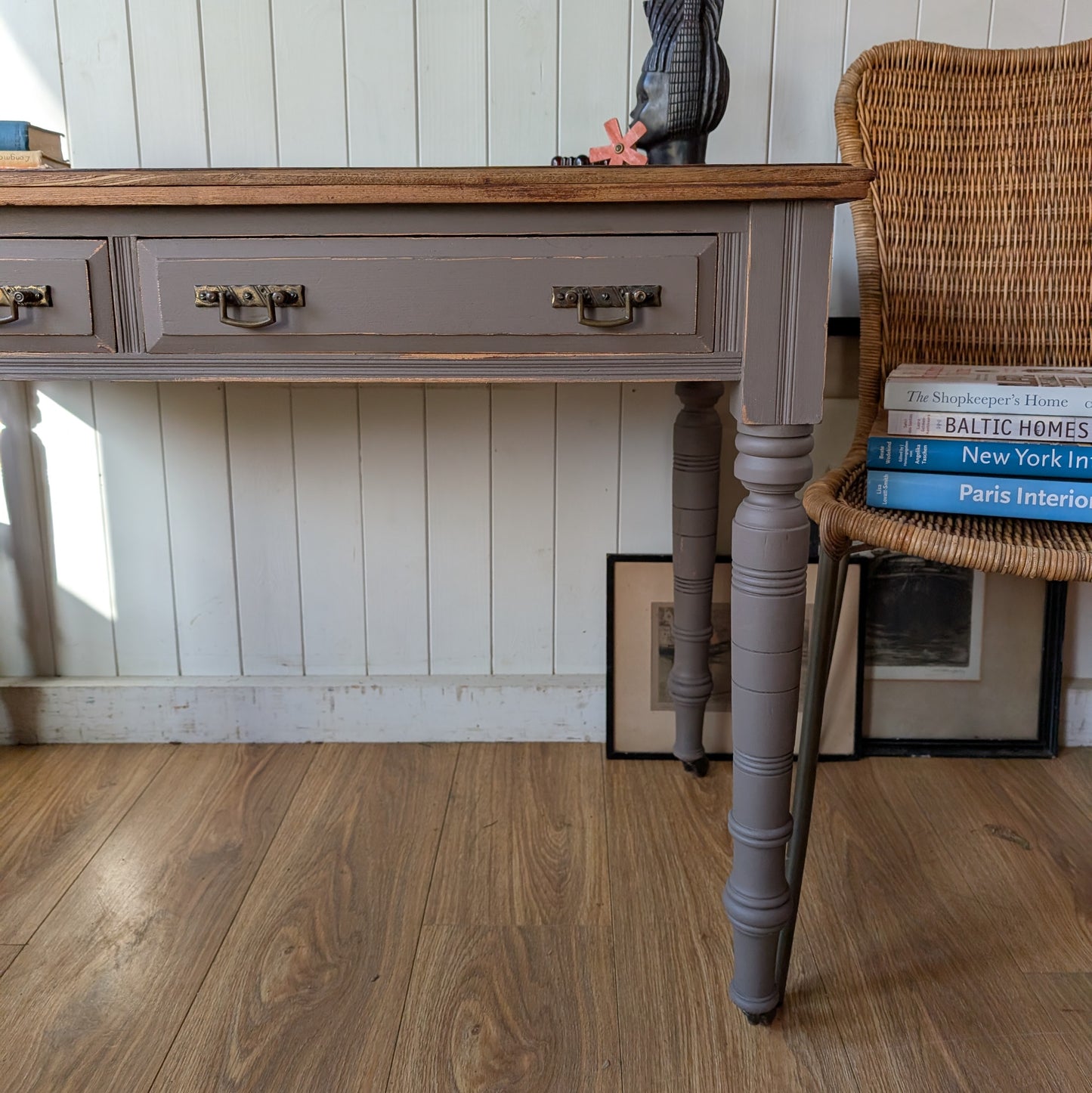 Painted Antique Writing Desk