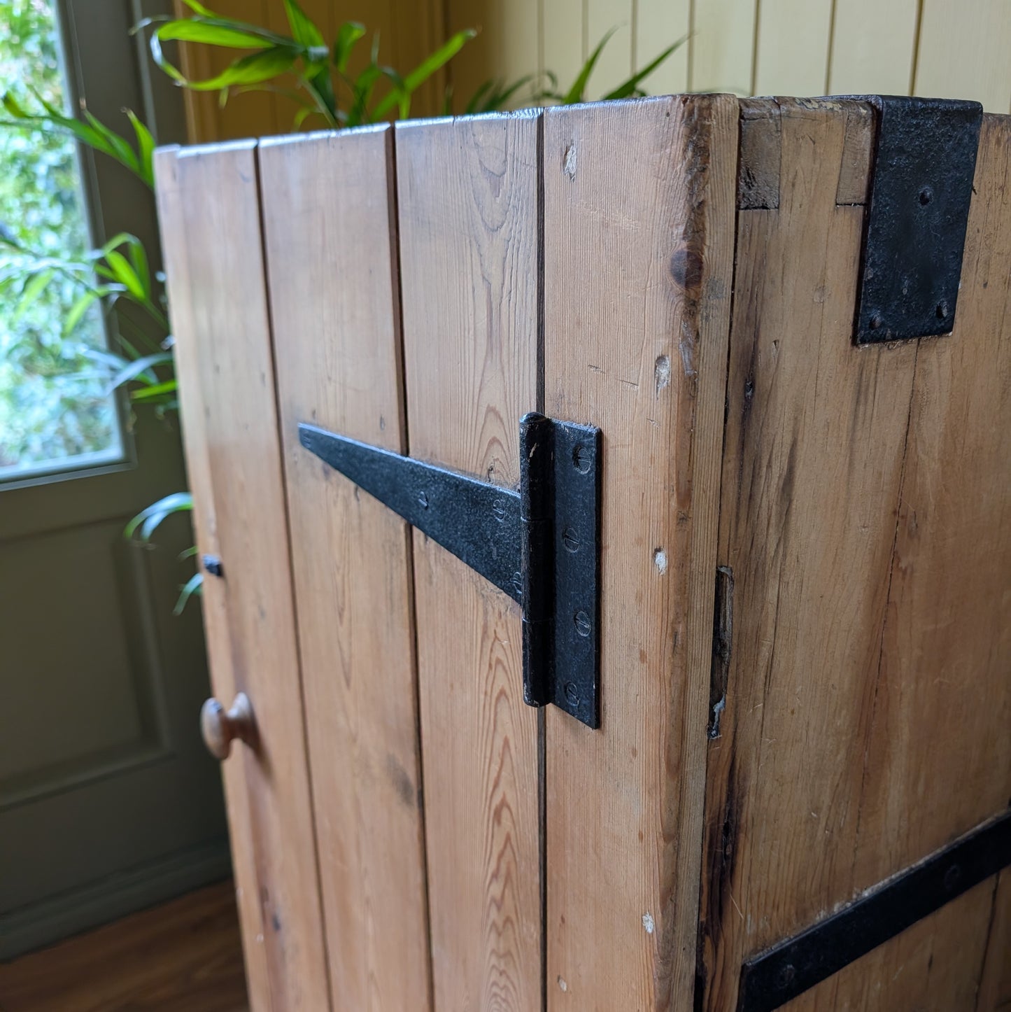 Rustic Victorian Pine Cupboard