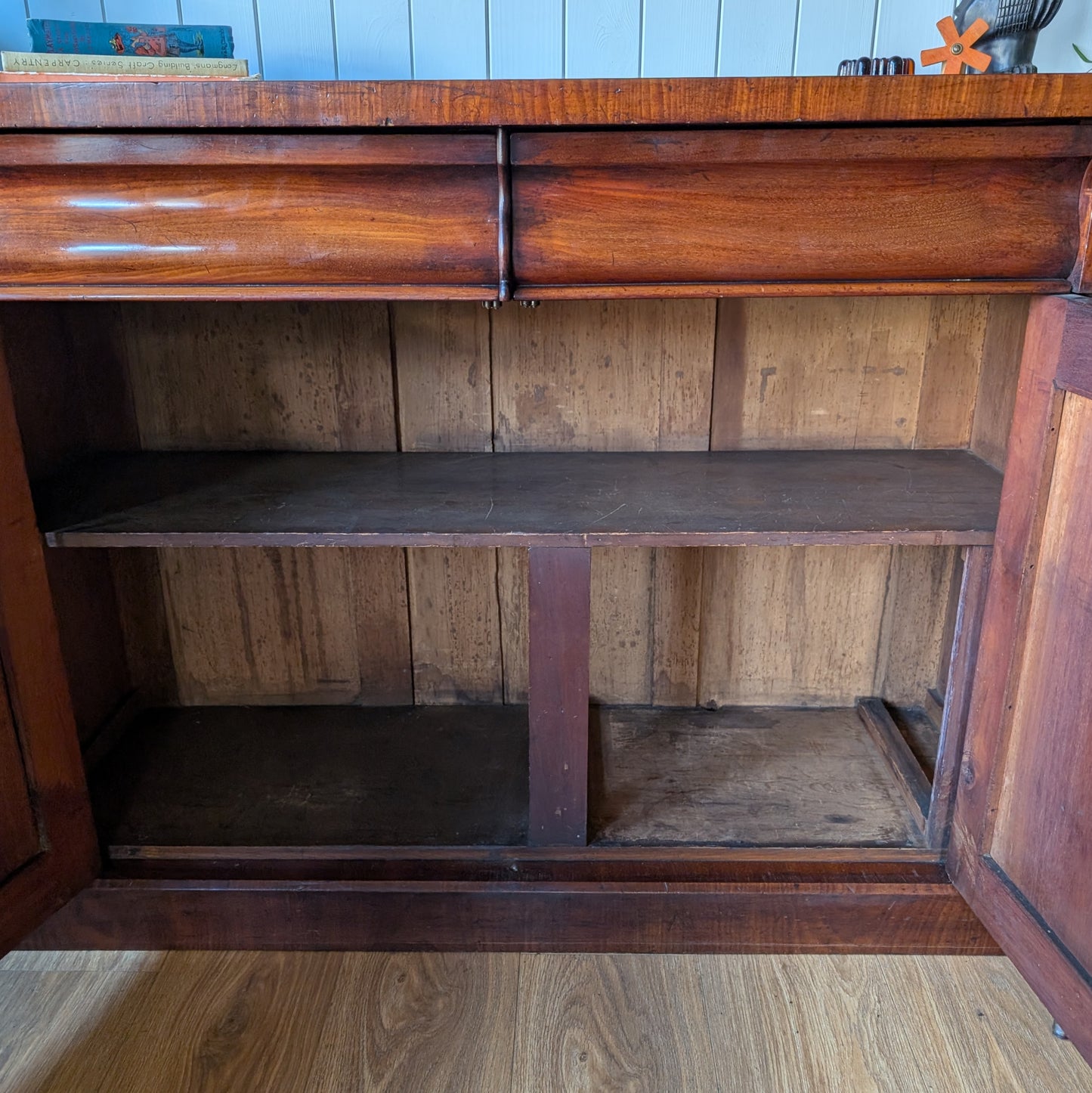 Victorian Cupboard with 2 Drawers [ref:7387]