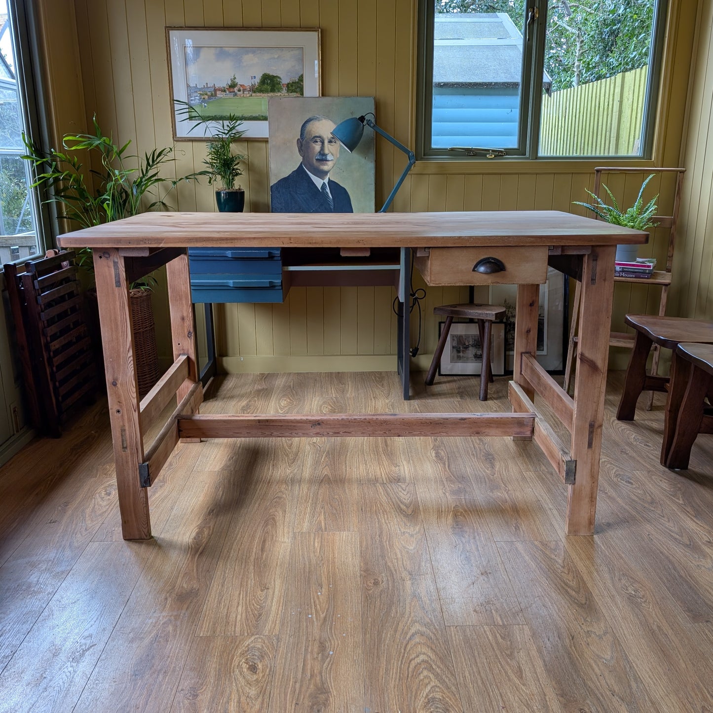 Vintage Workshop Table