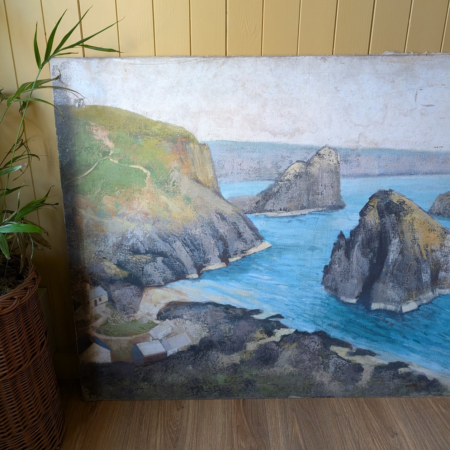 Very Large Oil Painting of Kynance Cove Cornwall