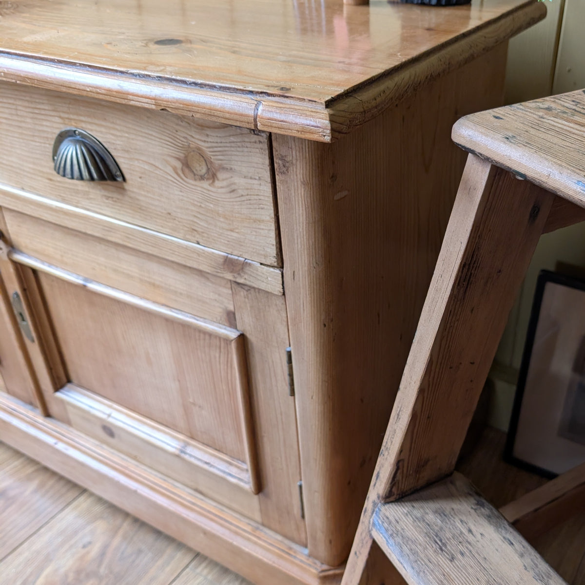 Low Victorian Pine Cupboard