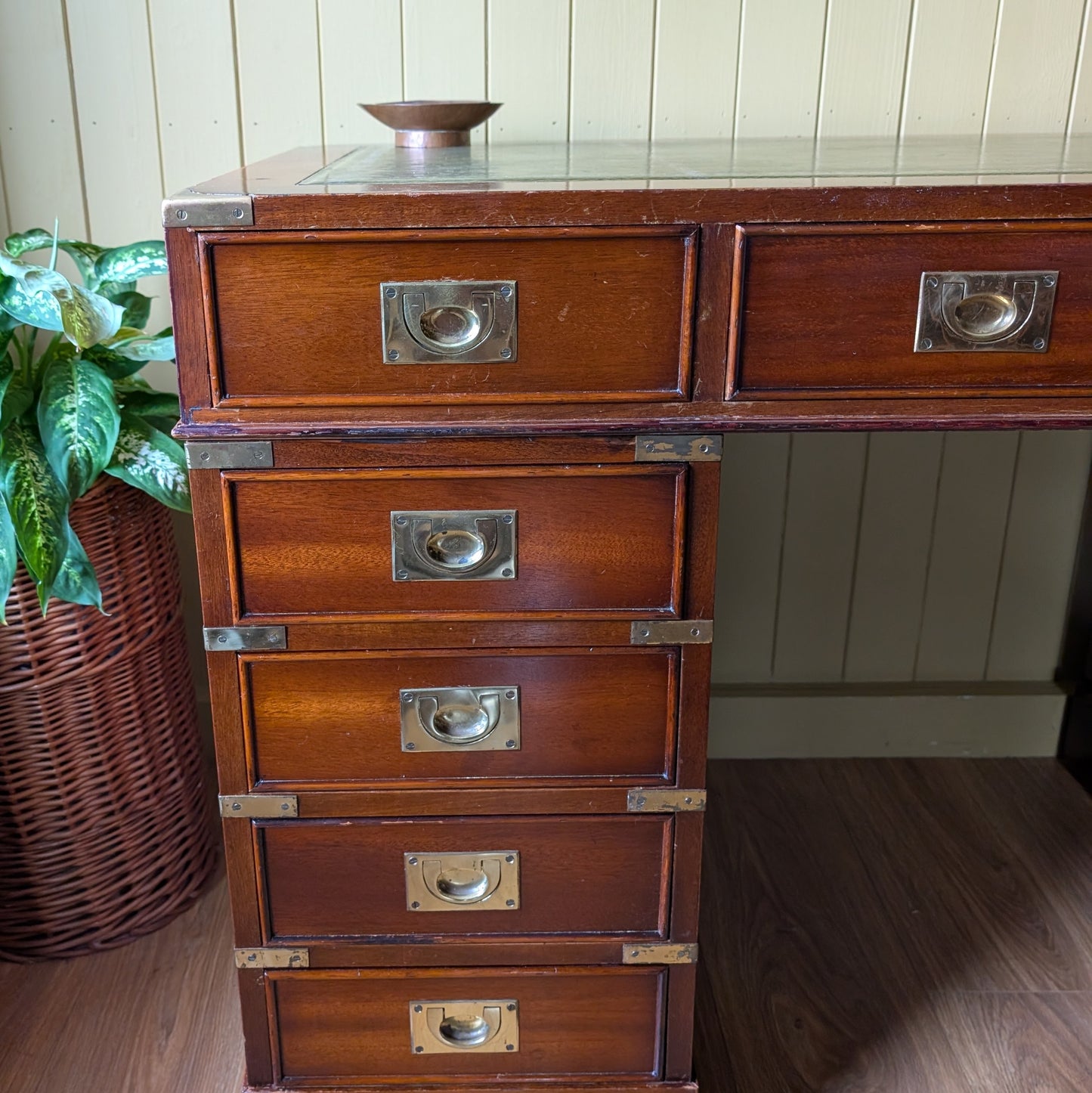 Vintage Campaign Style Desk