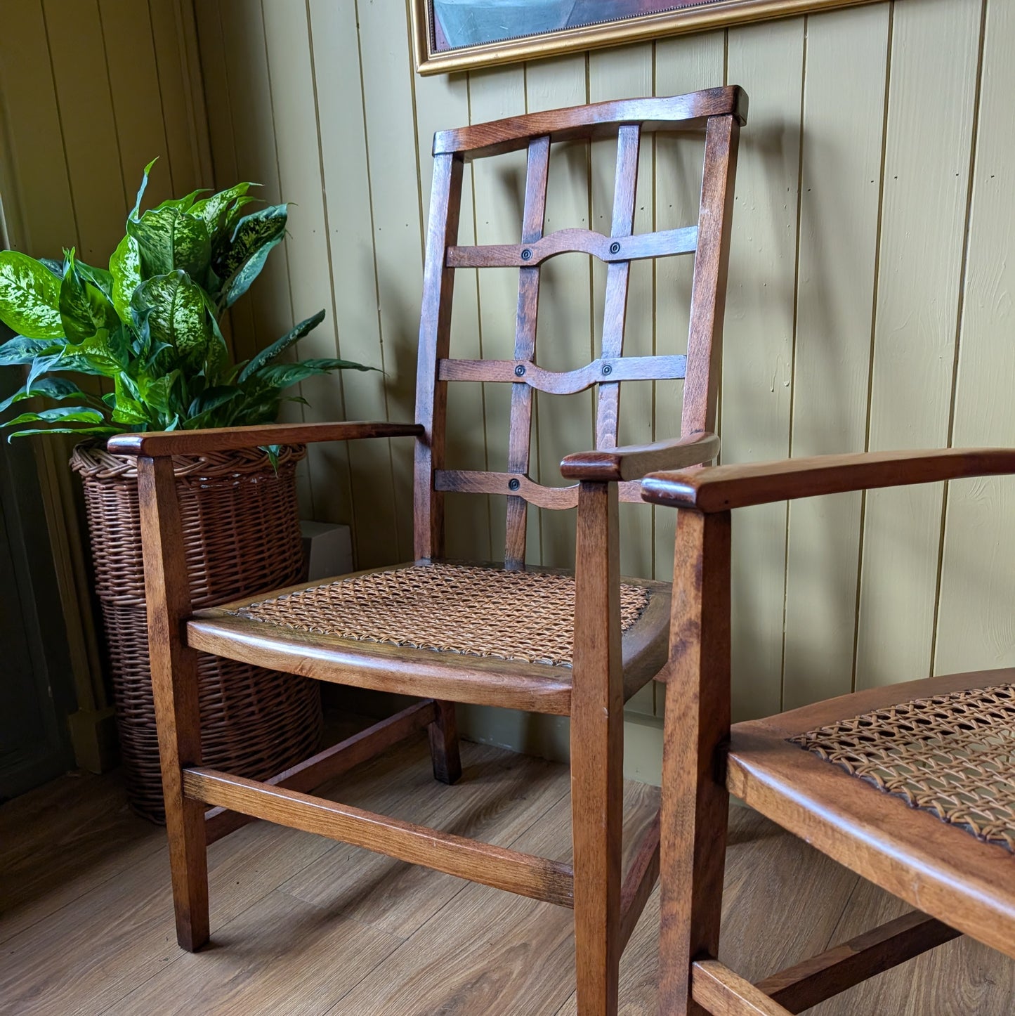 Pair of Arts and Crafts Fireside Chairs