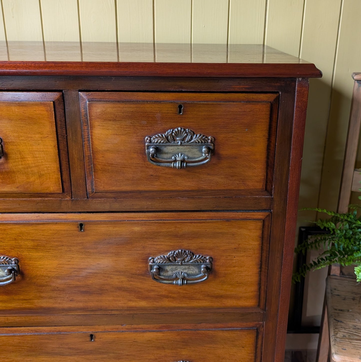 Narrow Antique Chest of Drawers