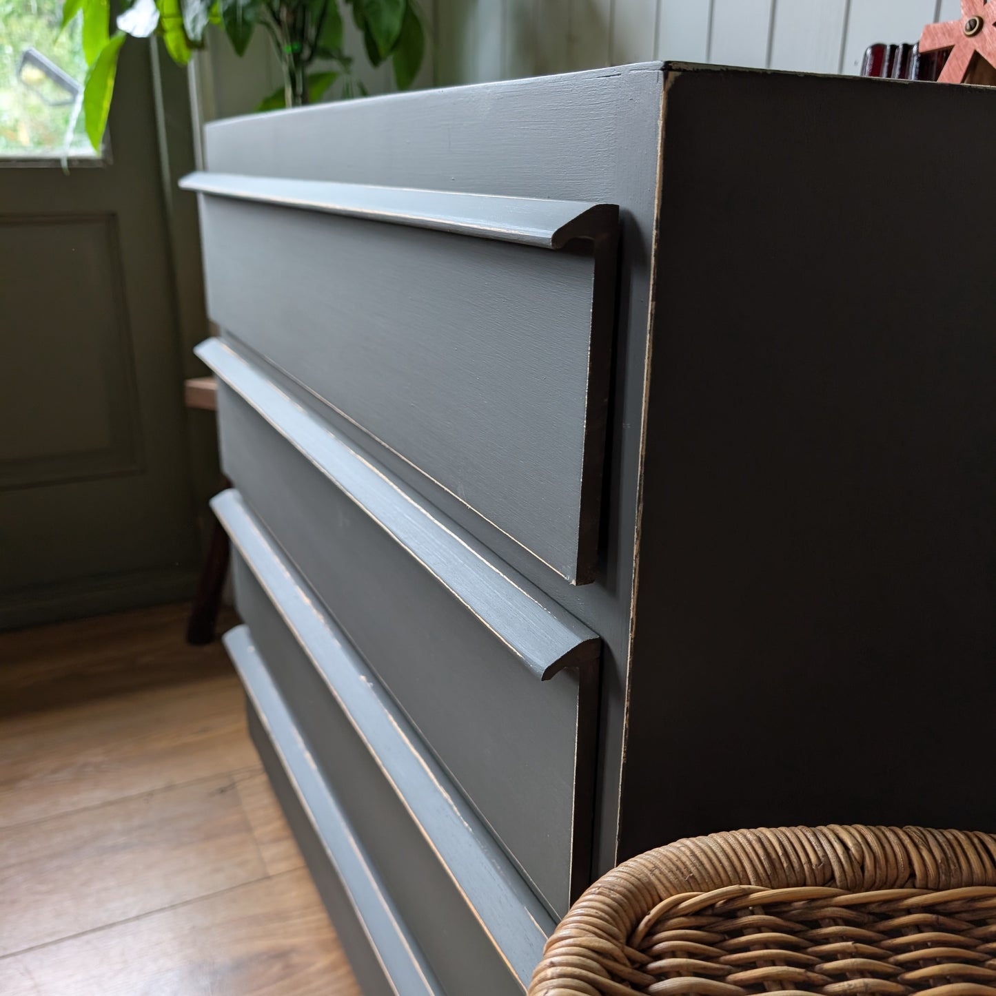 Small Painted Mid Century Chest of Drawers