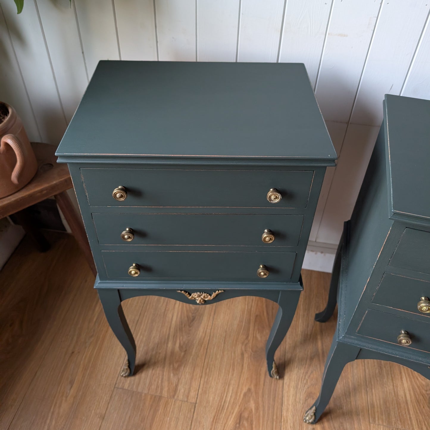 Painted Antique Bedside Tables