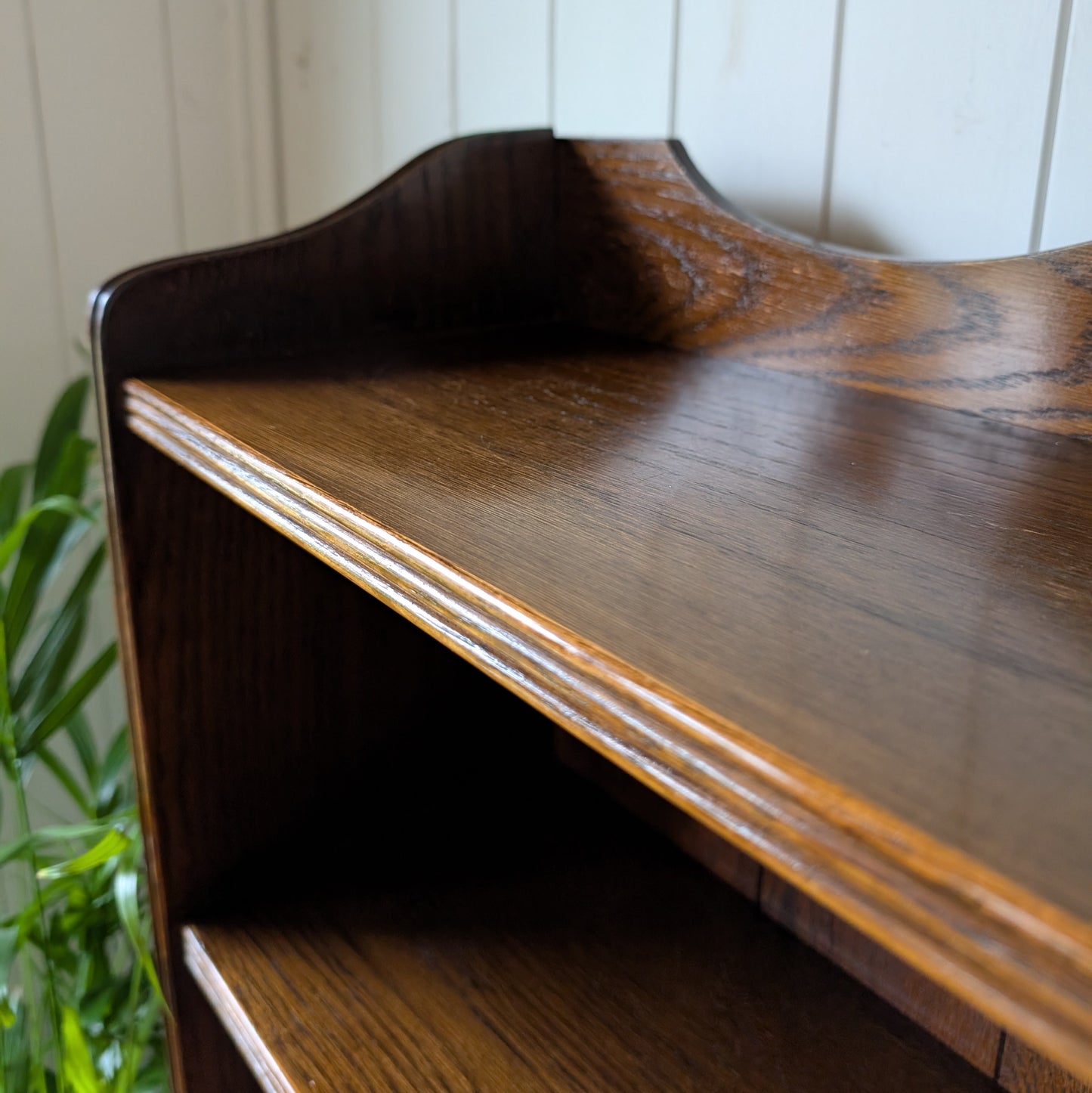 Tall Antique Oak Bookcase