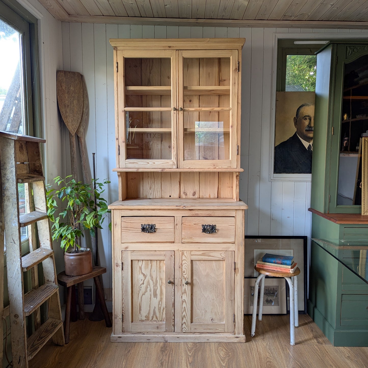Victorian Glazed Pine Dresser