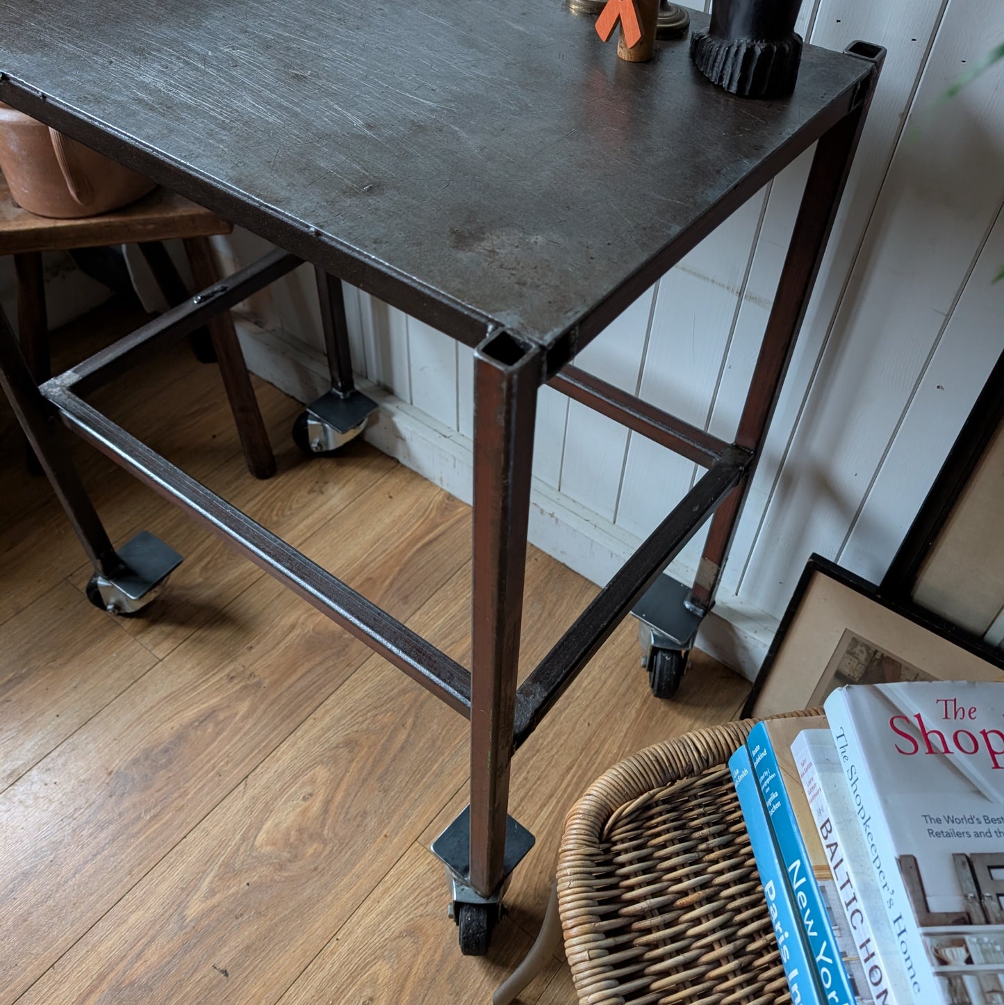 1960s Industrial Side Table