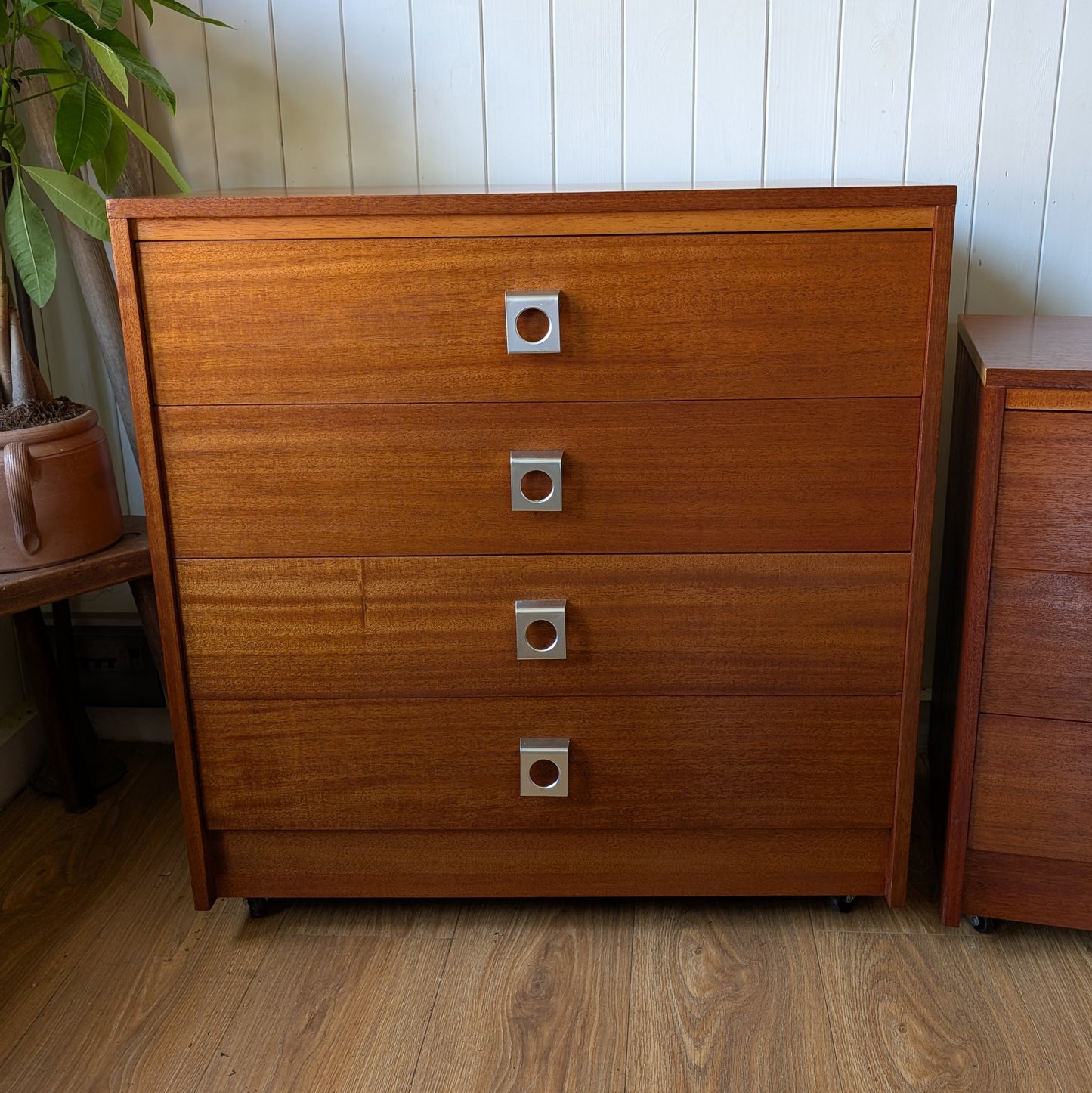 Small Mid Century Chest of Drawers and Bedside