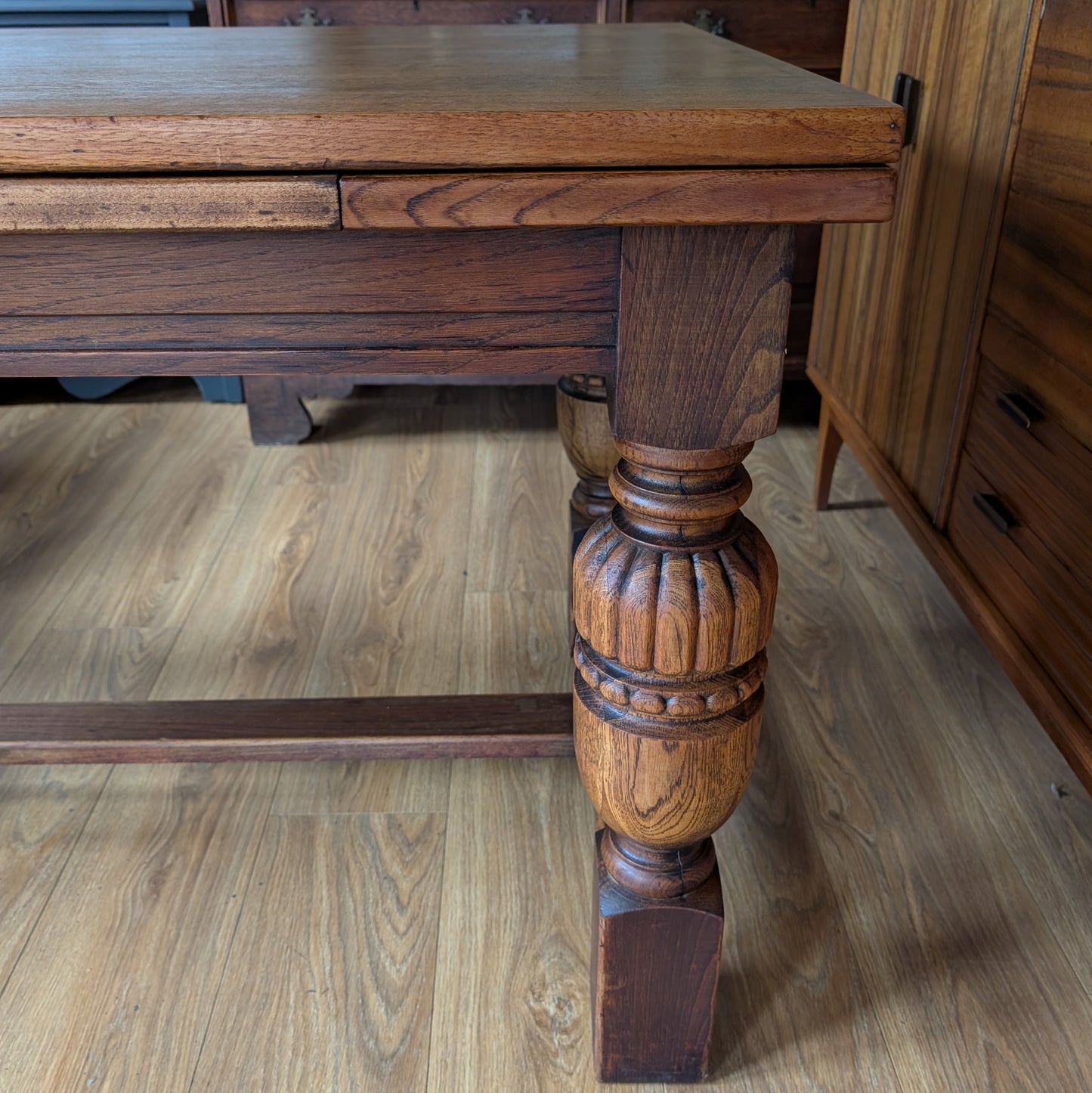 Vintage Oak Draw Leaf Table