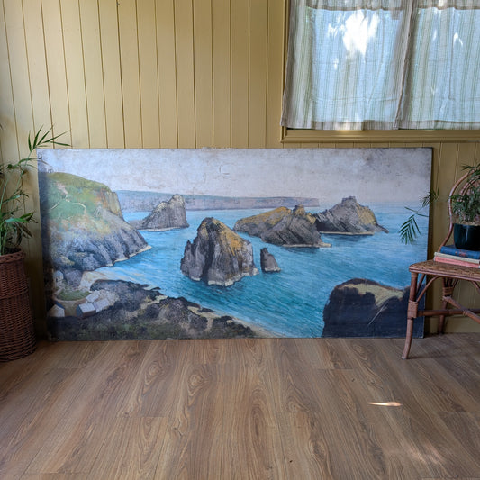 Very Large Oil Painting of Kynance Cove Cornwall
