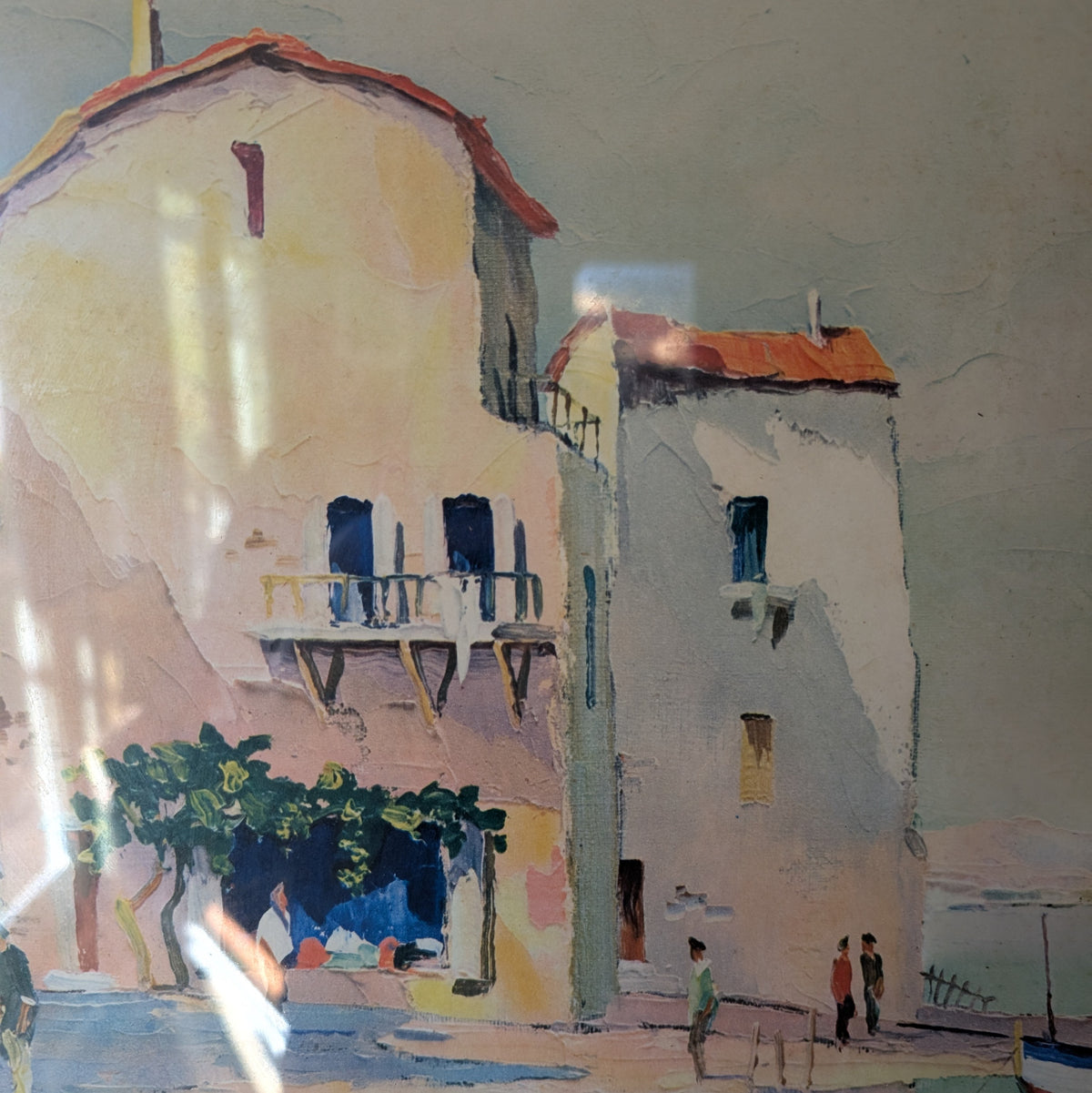 Mid Century Print "Santa Margarita" by C.R. Doyly-John
