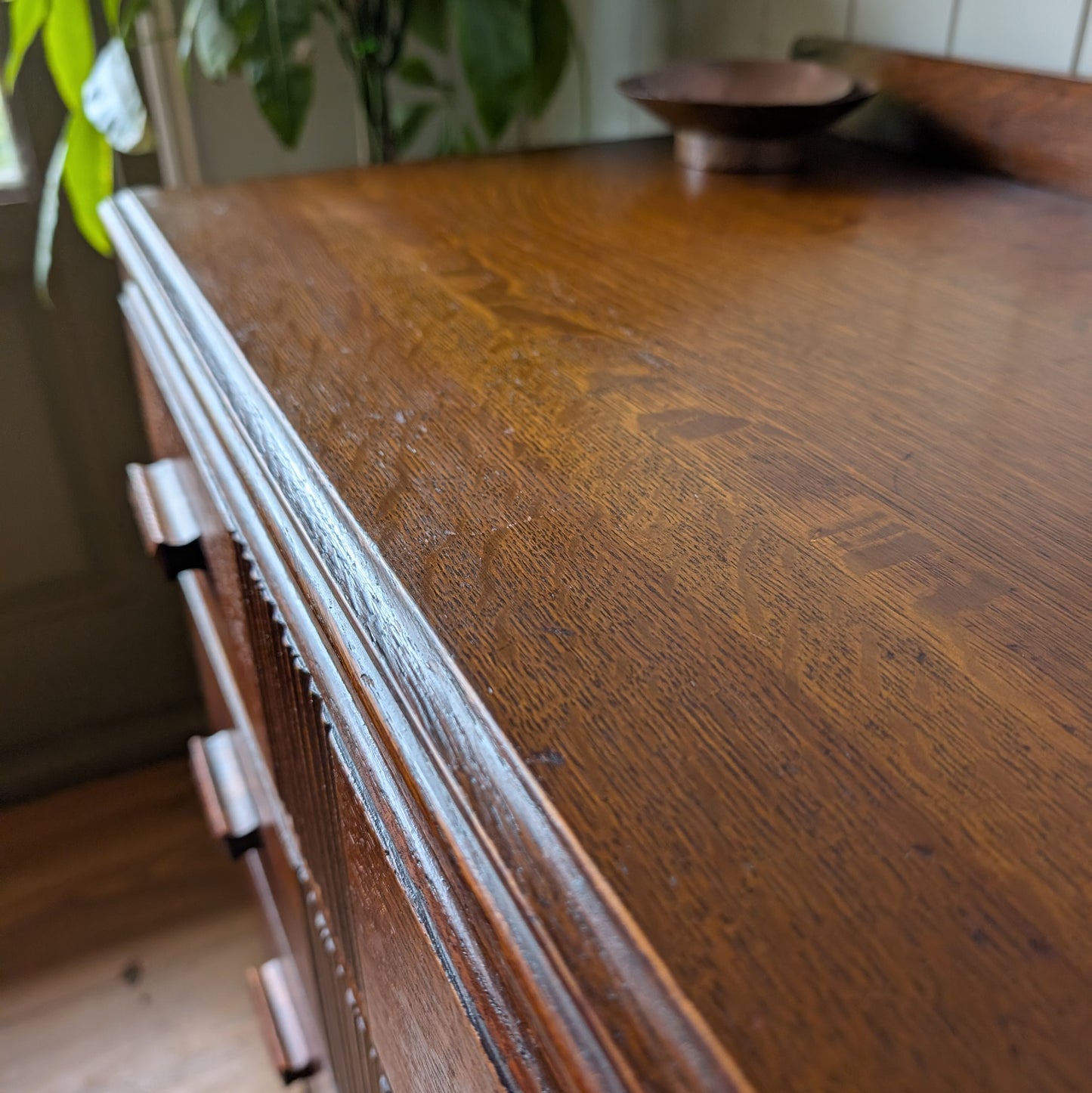 Small Antique Oak Chest of Drawers