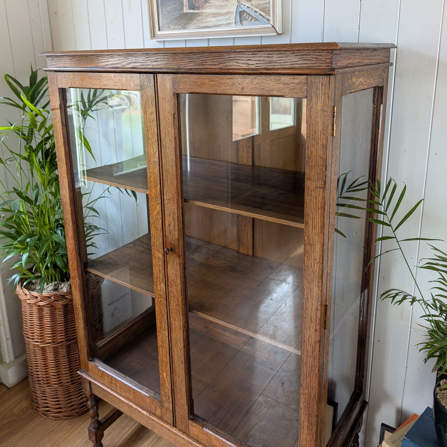 Antique Glazed Display Cabinet