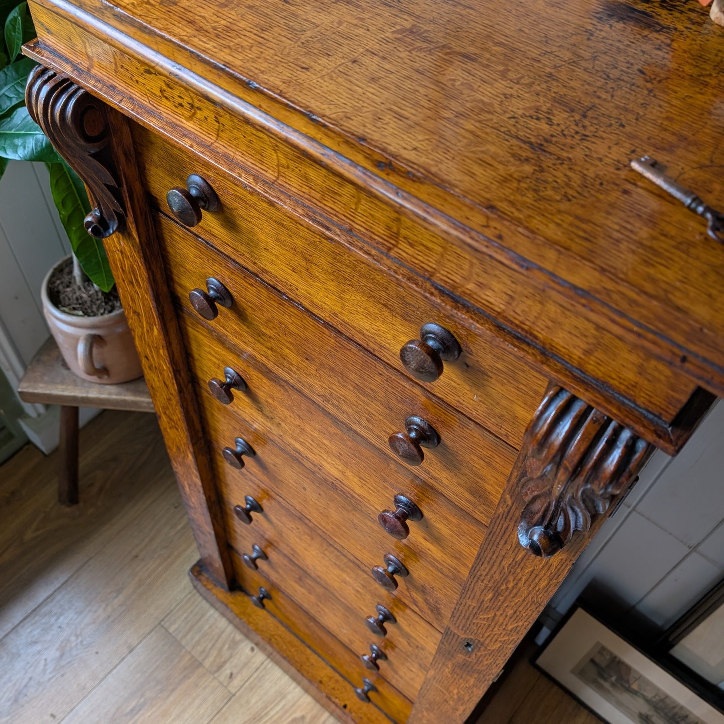 Antique Wellington Chest