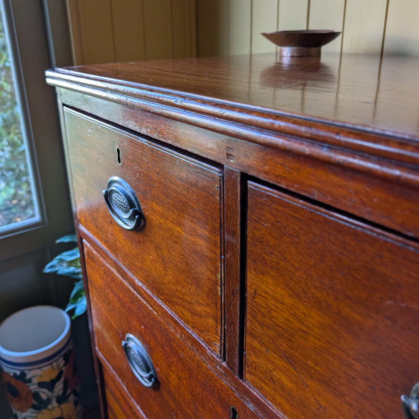 Narrow Antique Chest of Drawers