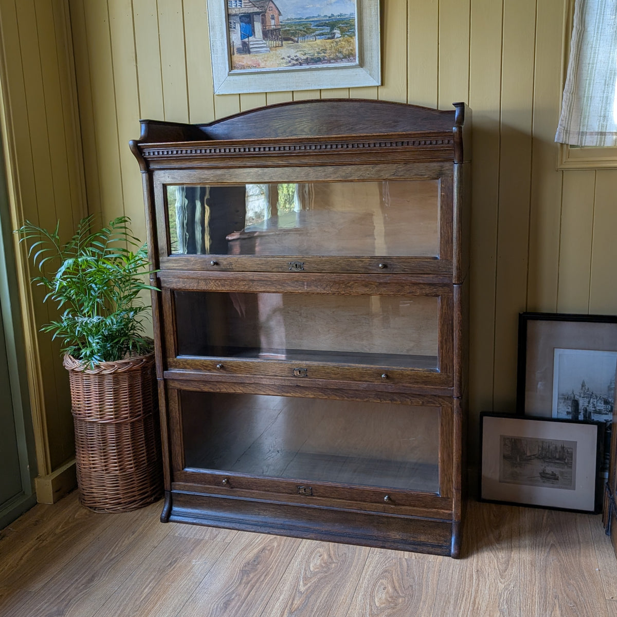 Antique Barristers Bookcase by Lebus