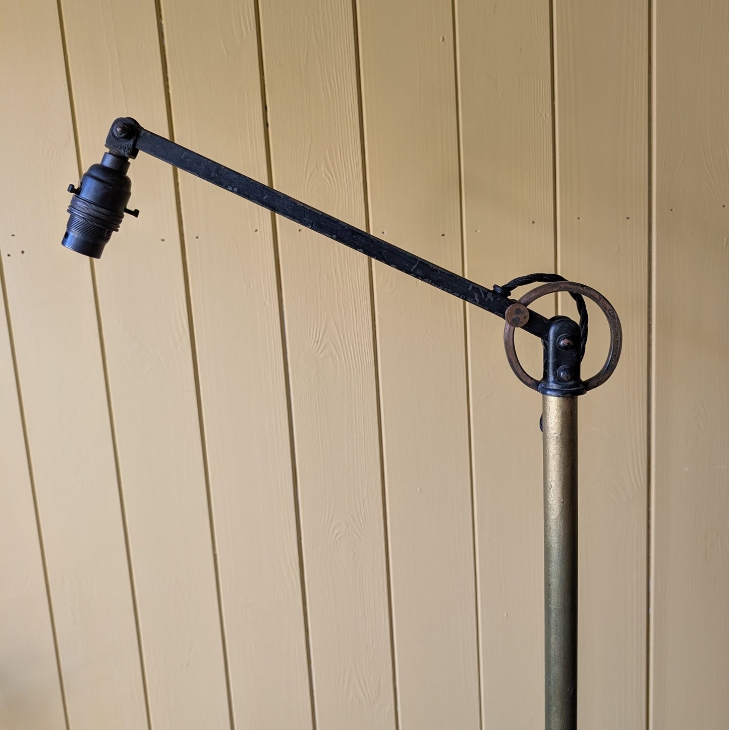 Victorian Articulated Industrial Floor Lamp