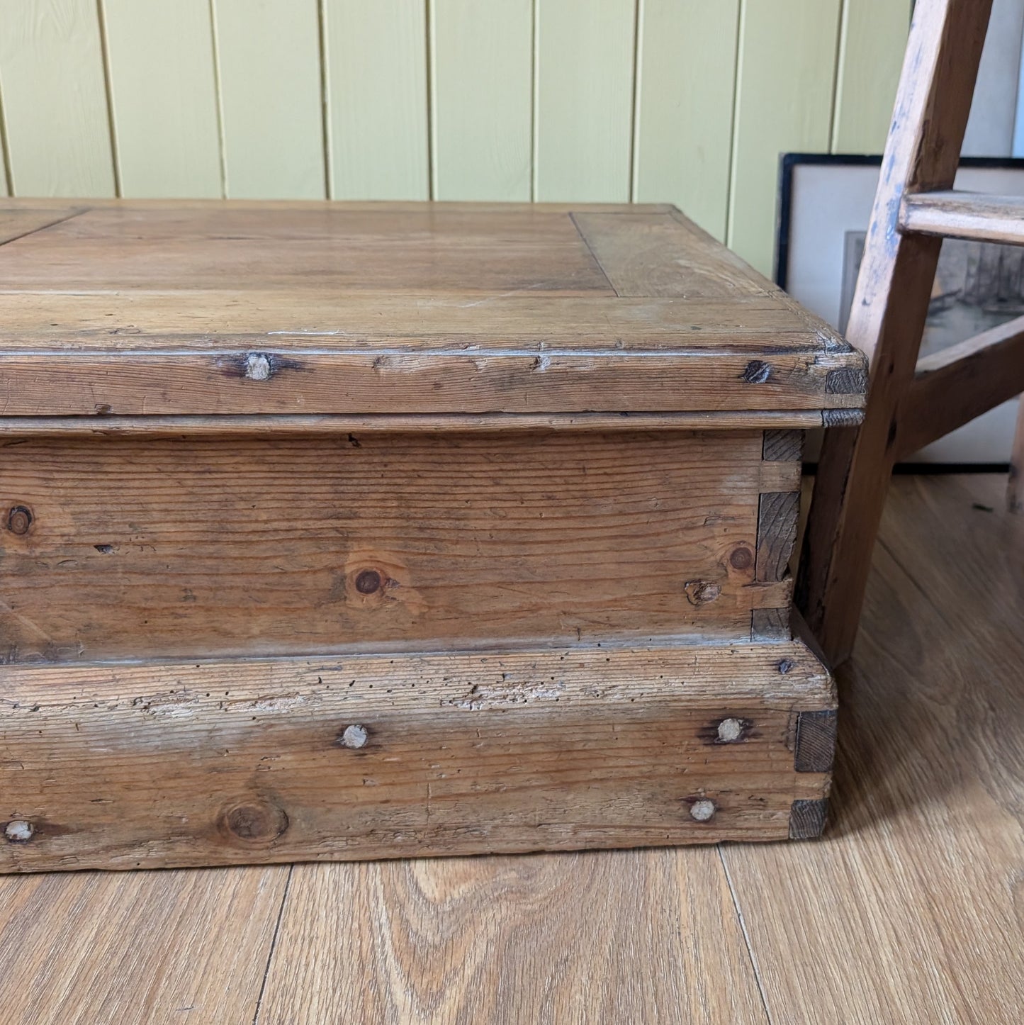 Low Antique Pine Trunk