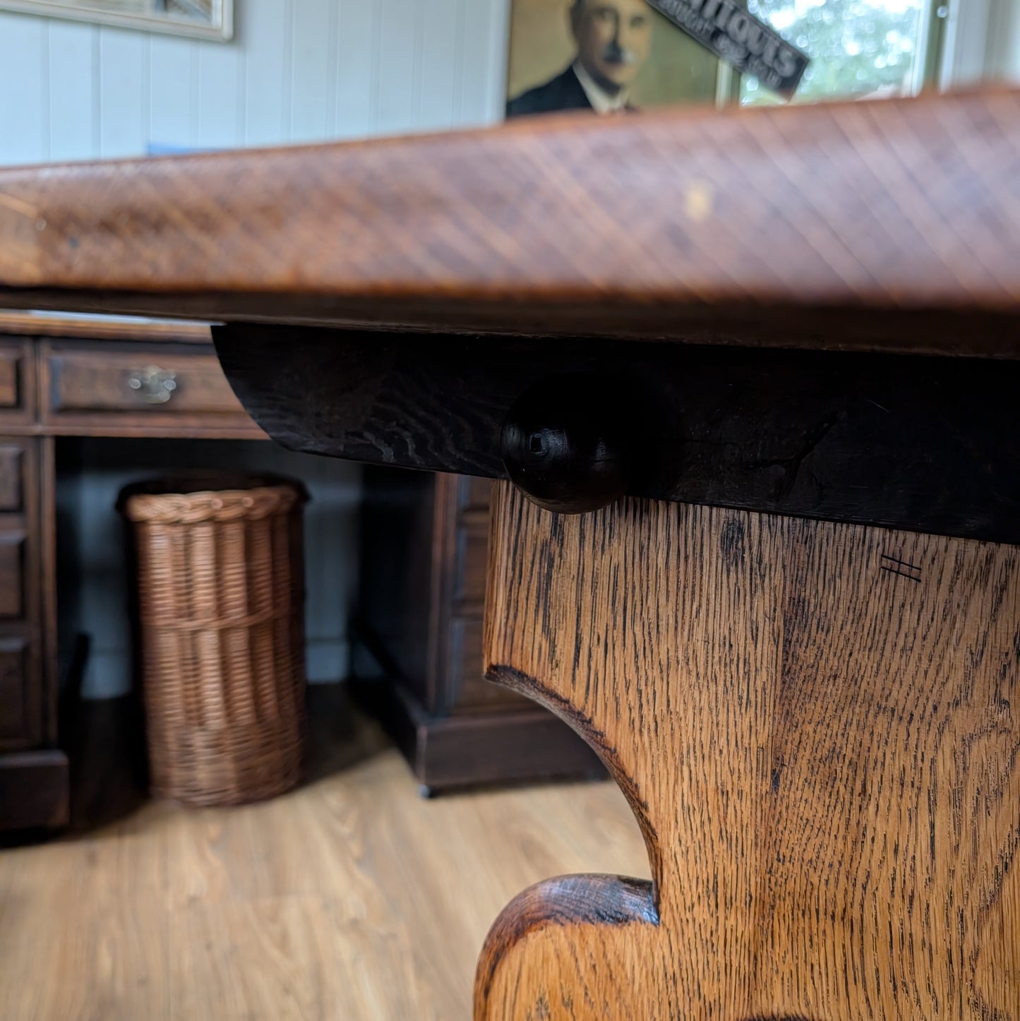 Antique Oak Refectory Table