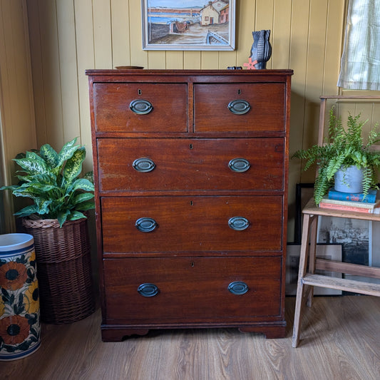 Narrow Antique Chest of Drawers