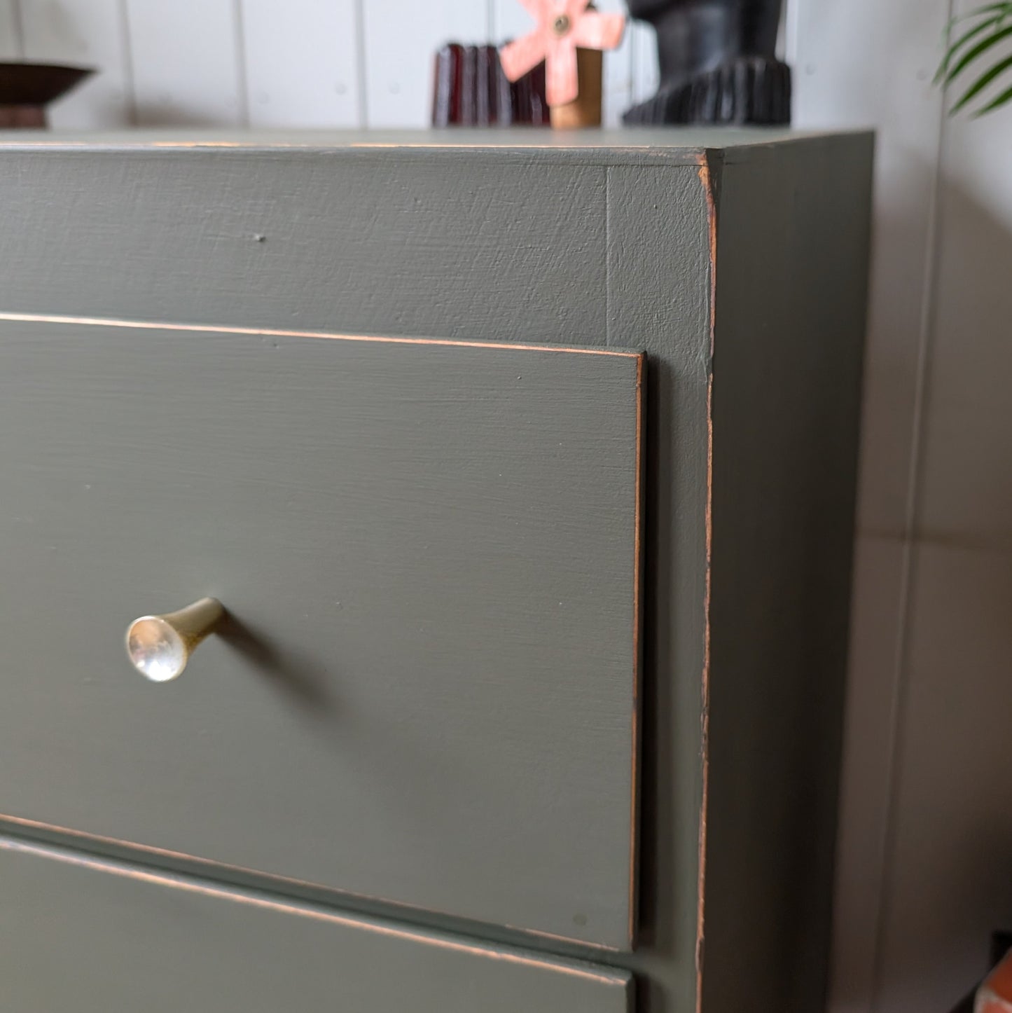 Small Painted Mid Century Chest of Drawers