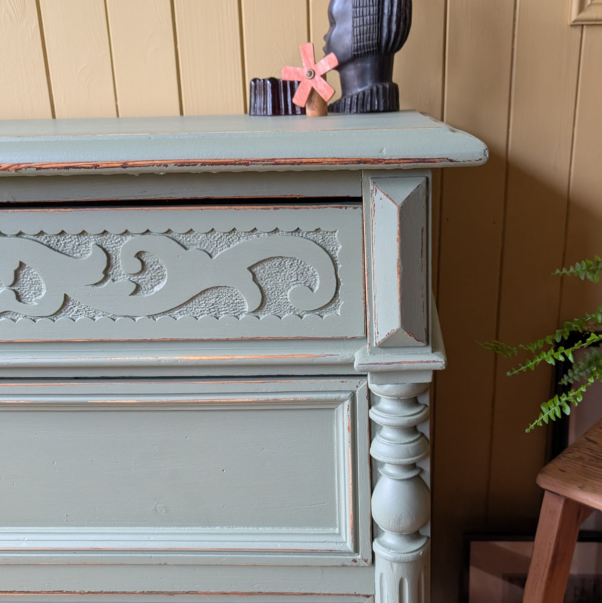 Antique French Painted Chest of Drawers