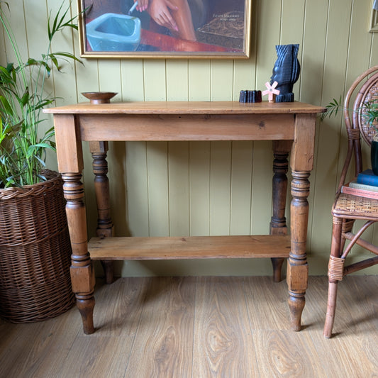 Victorian Pine Console Table