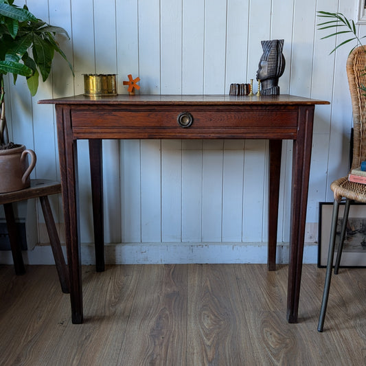 Small Antique Oak Writing Desk