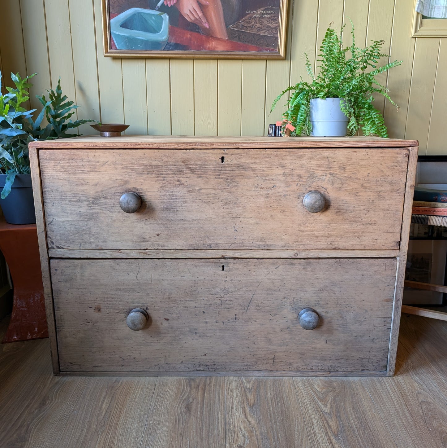 Low Victorian Chest of Drawers