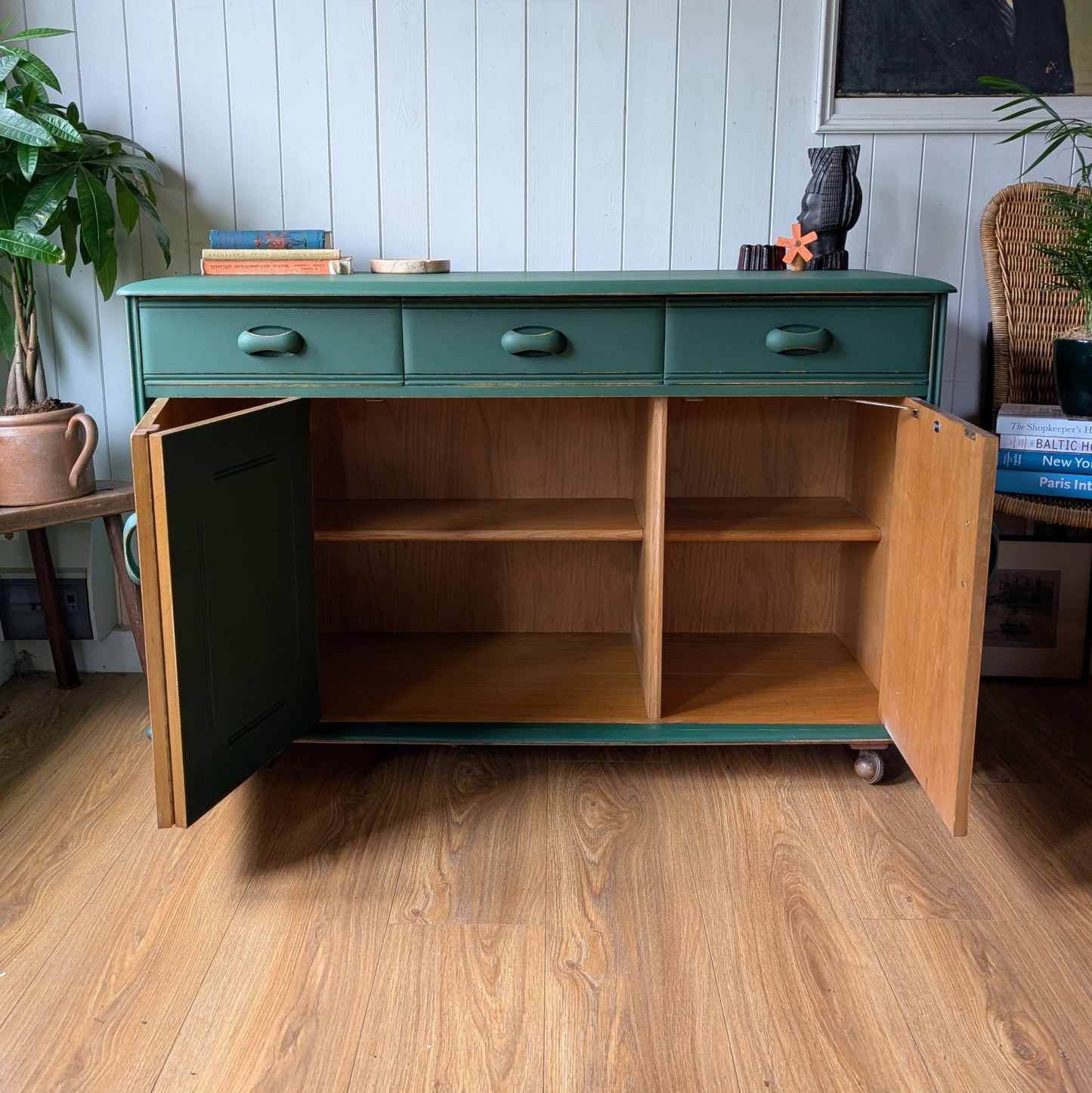 Painted Mid Century Sideboard