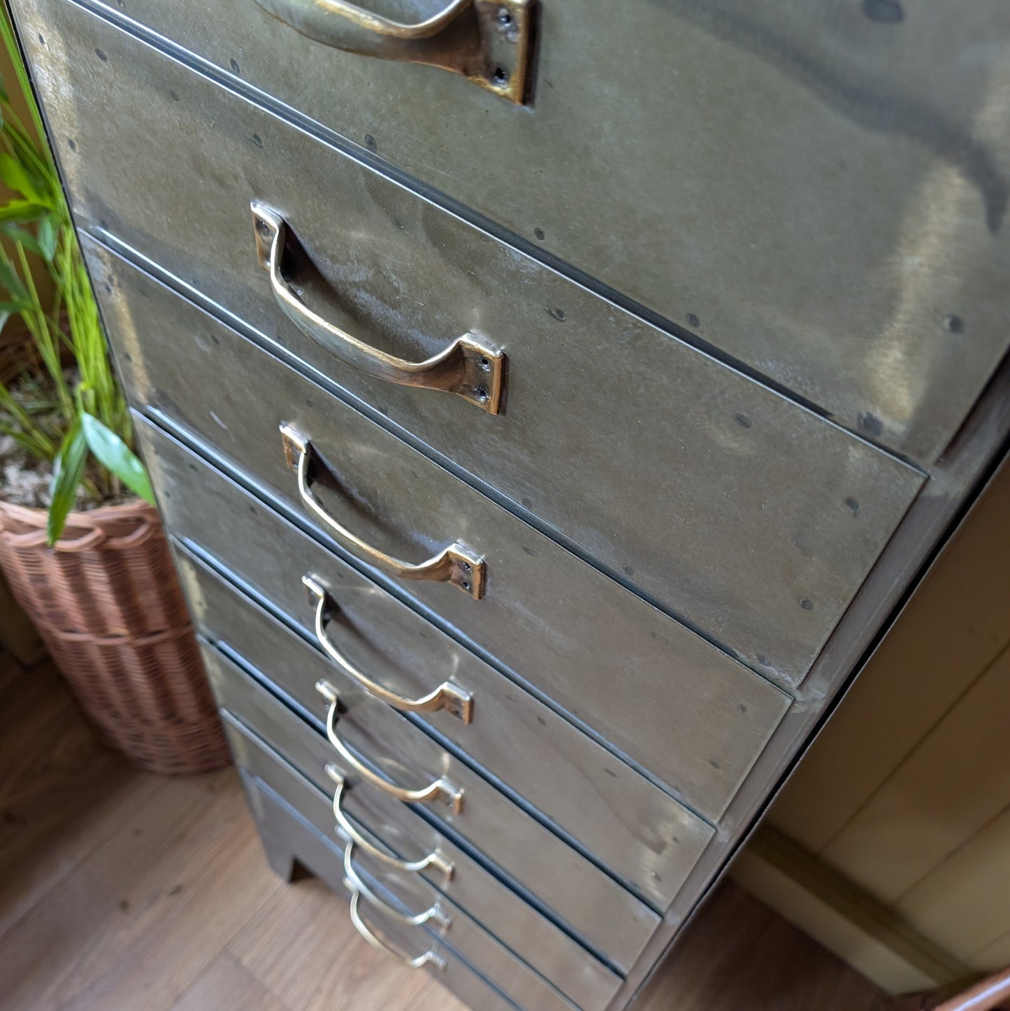Vintage Industrial Steel Drawers