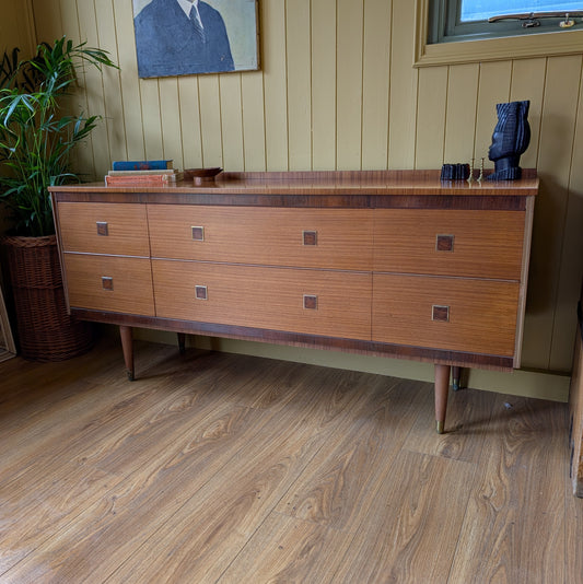 Long and Low Mid Century Drawer Unit