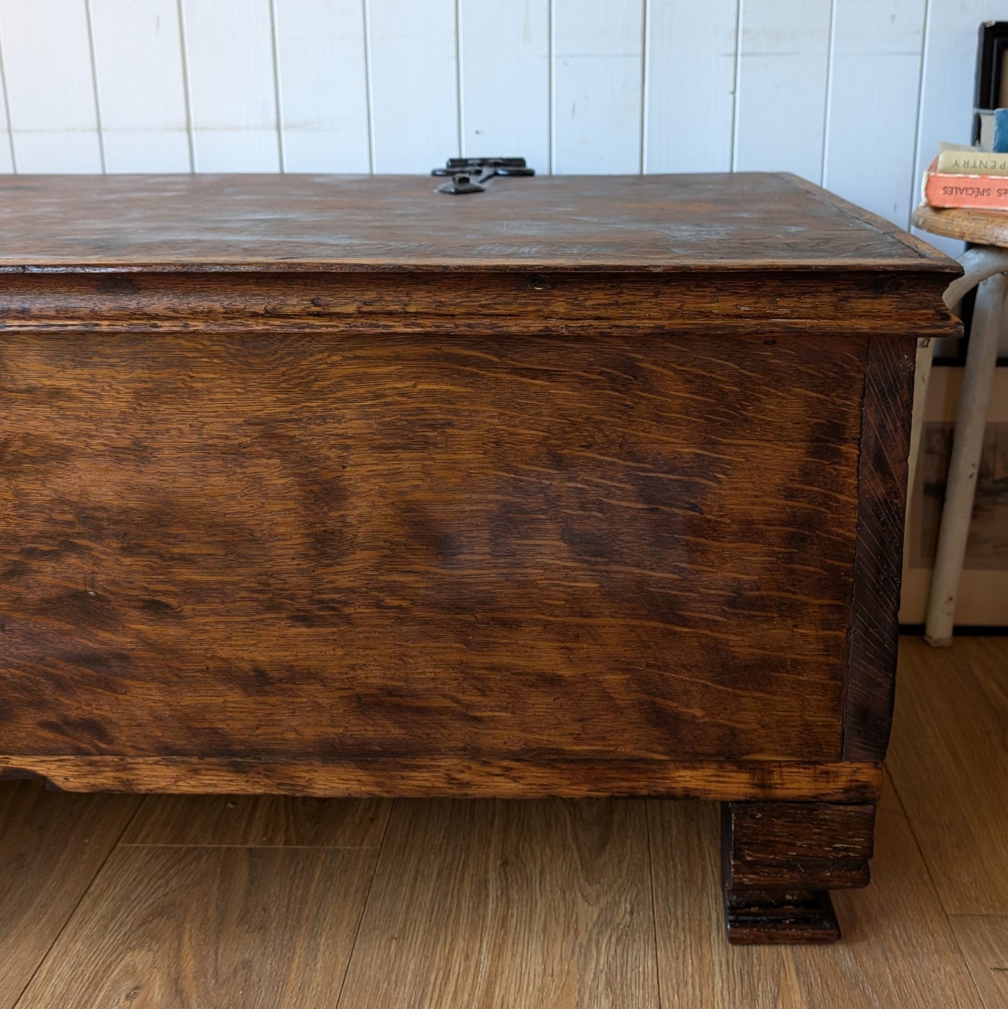 Rustic Antique Oak Chest