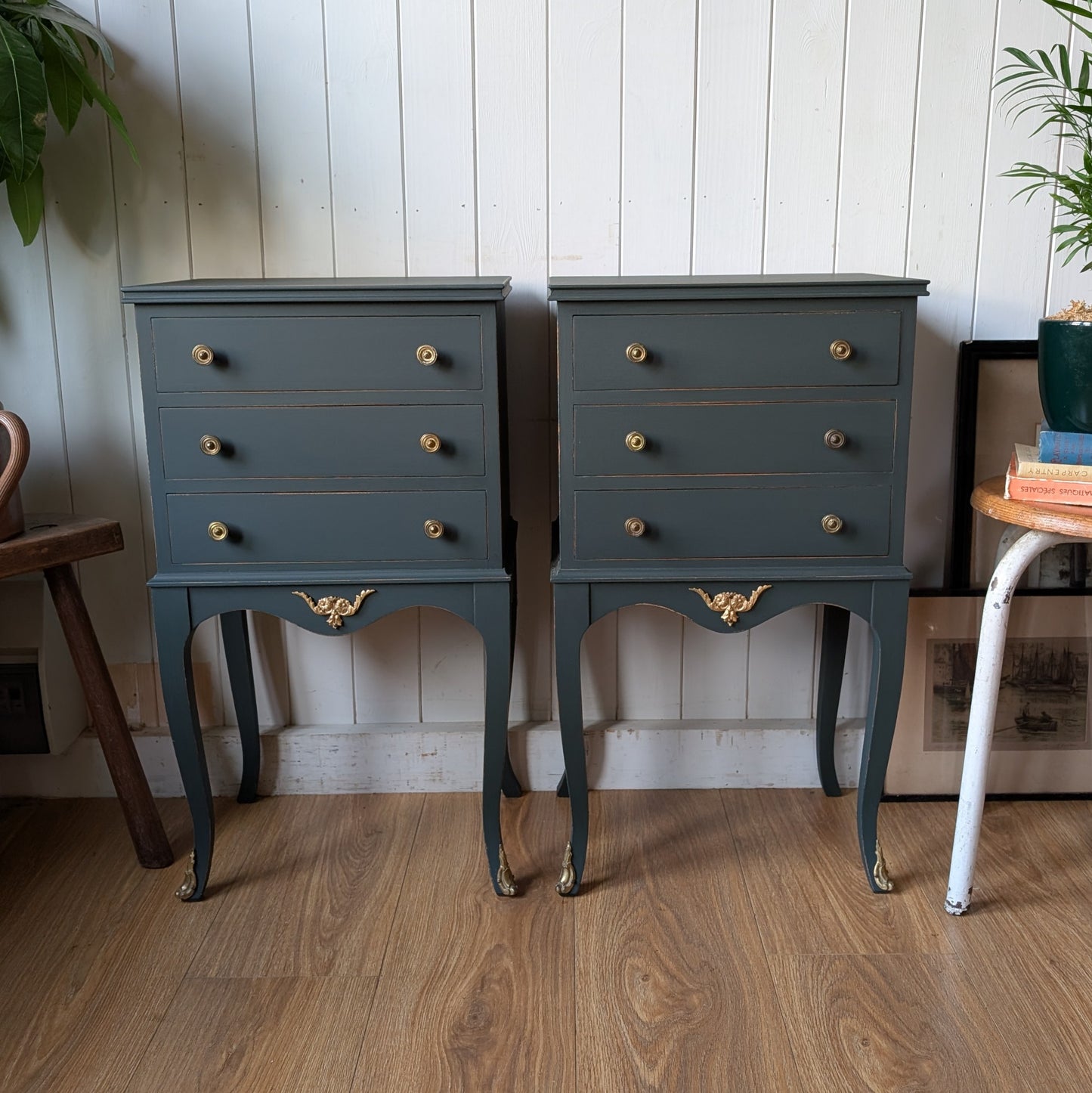 Painted Antique Bedside Tables