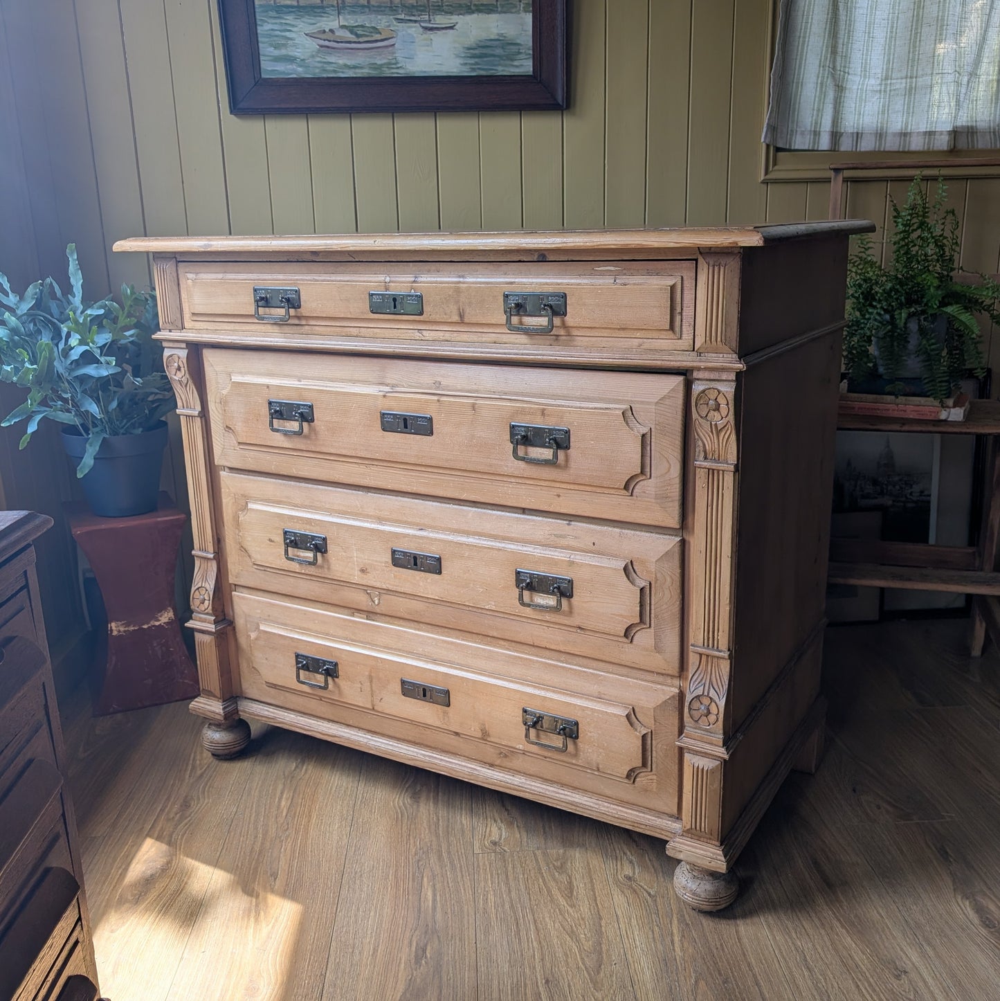 Rustic Antique French Chest of Drawers