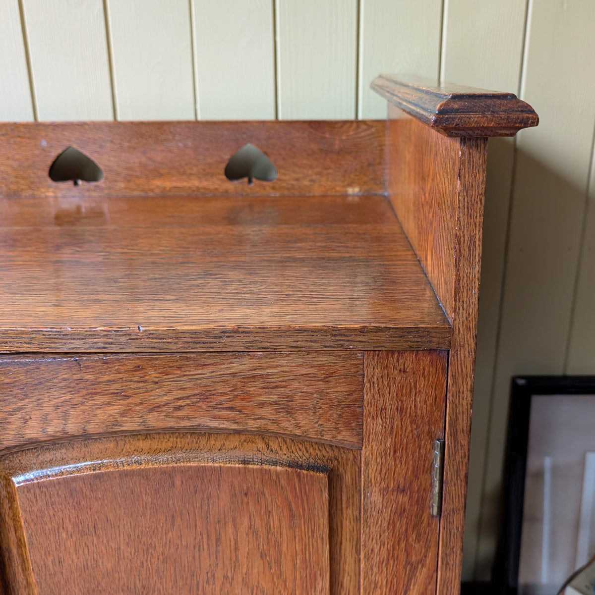 Arts and Crafts Oak Shoe Cupboard