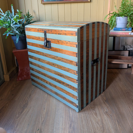 Painted Antique Dome Top Chest