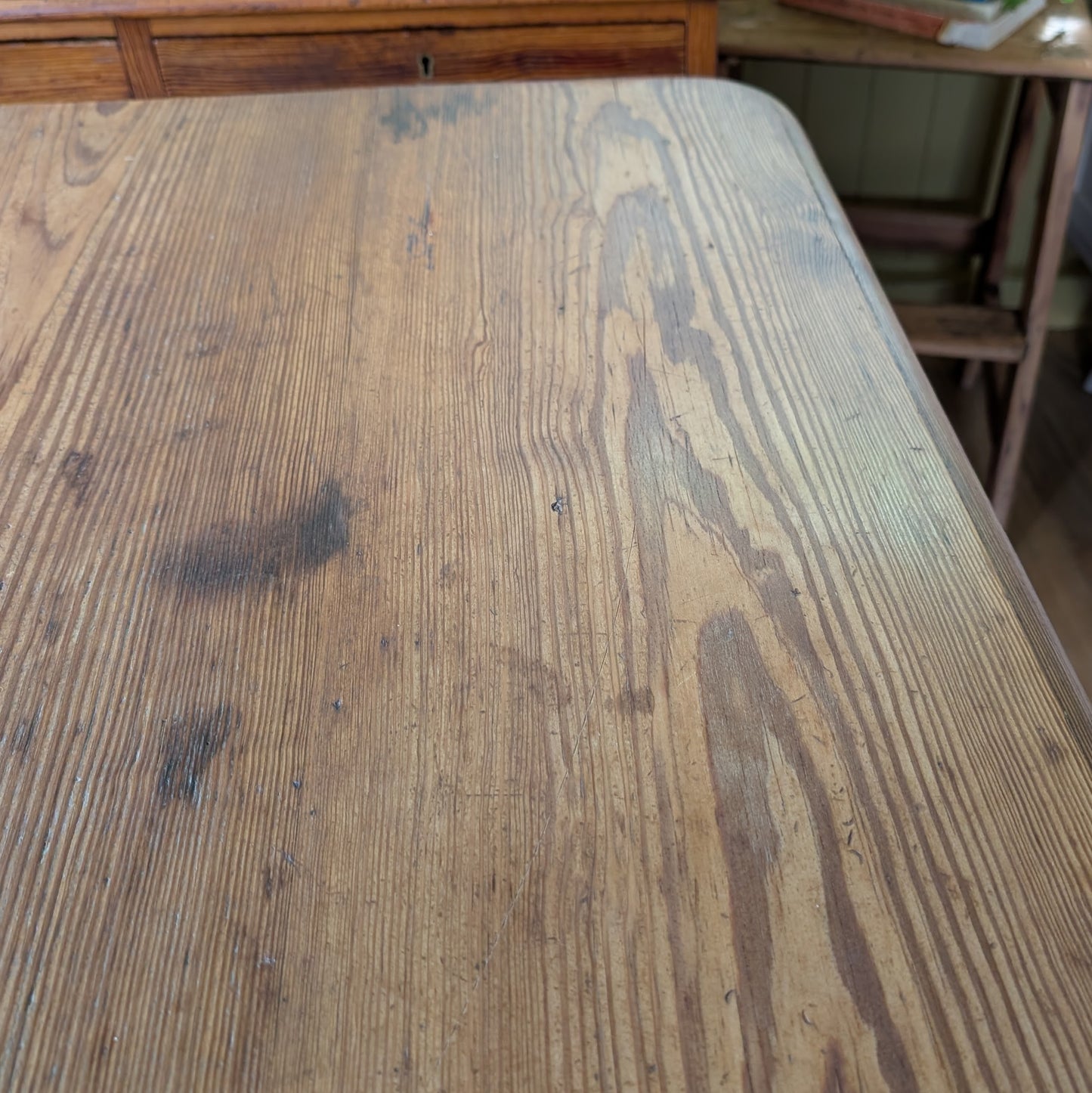 Victorian Pine Farmhouse Kitchen Table