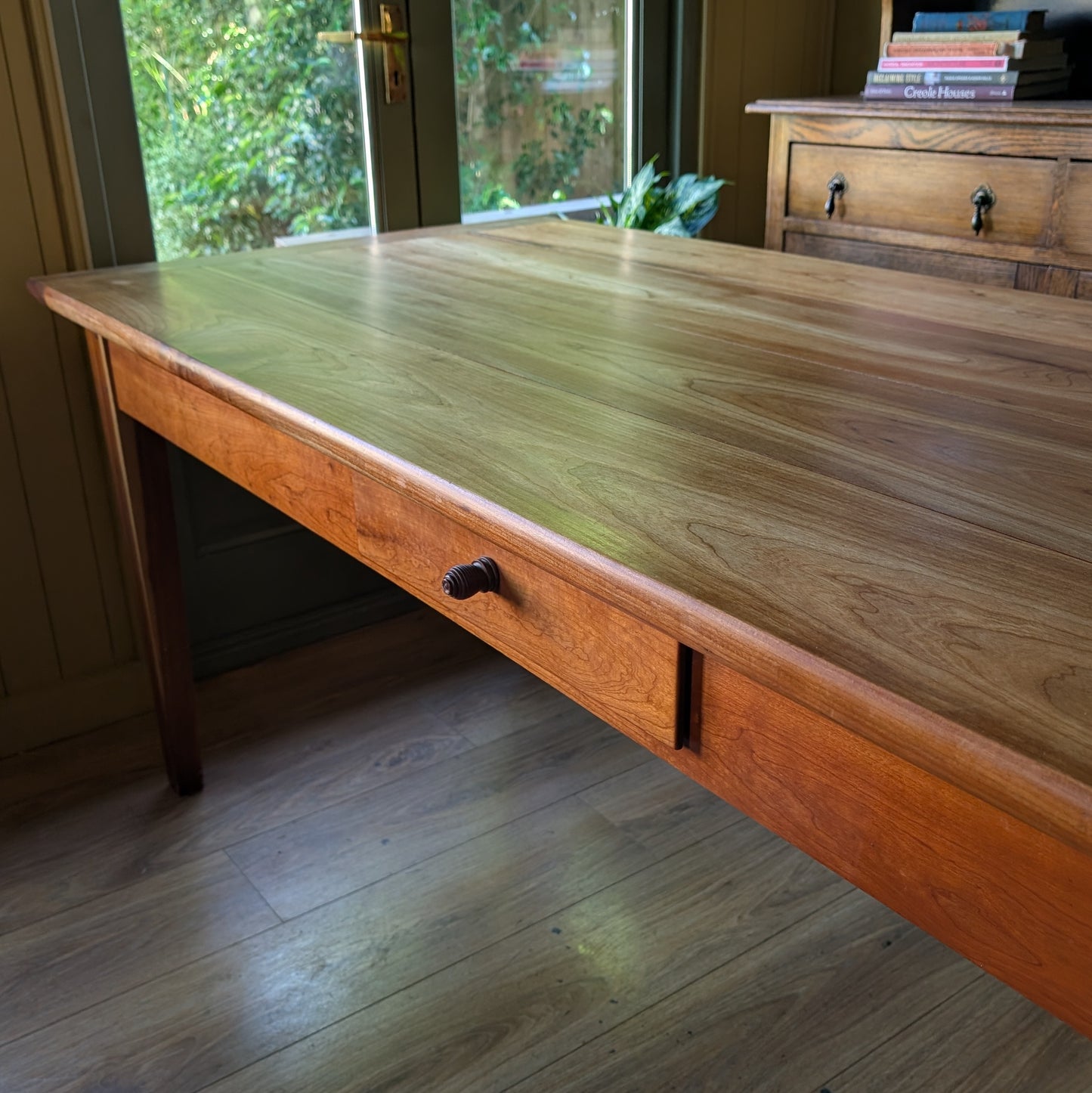 Vintage French Fruitwood Farmhouse Dining Table