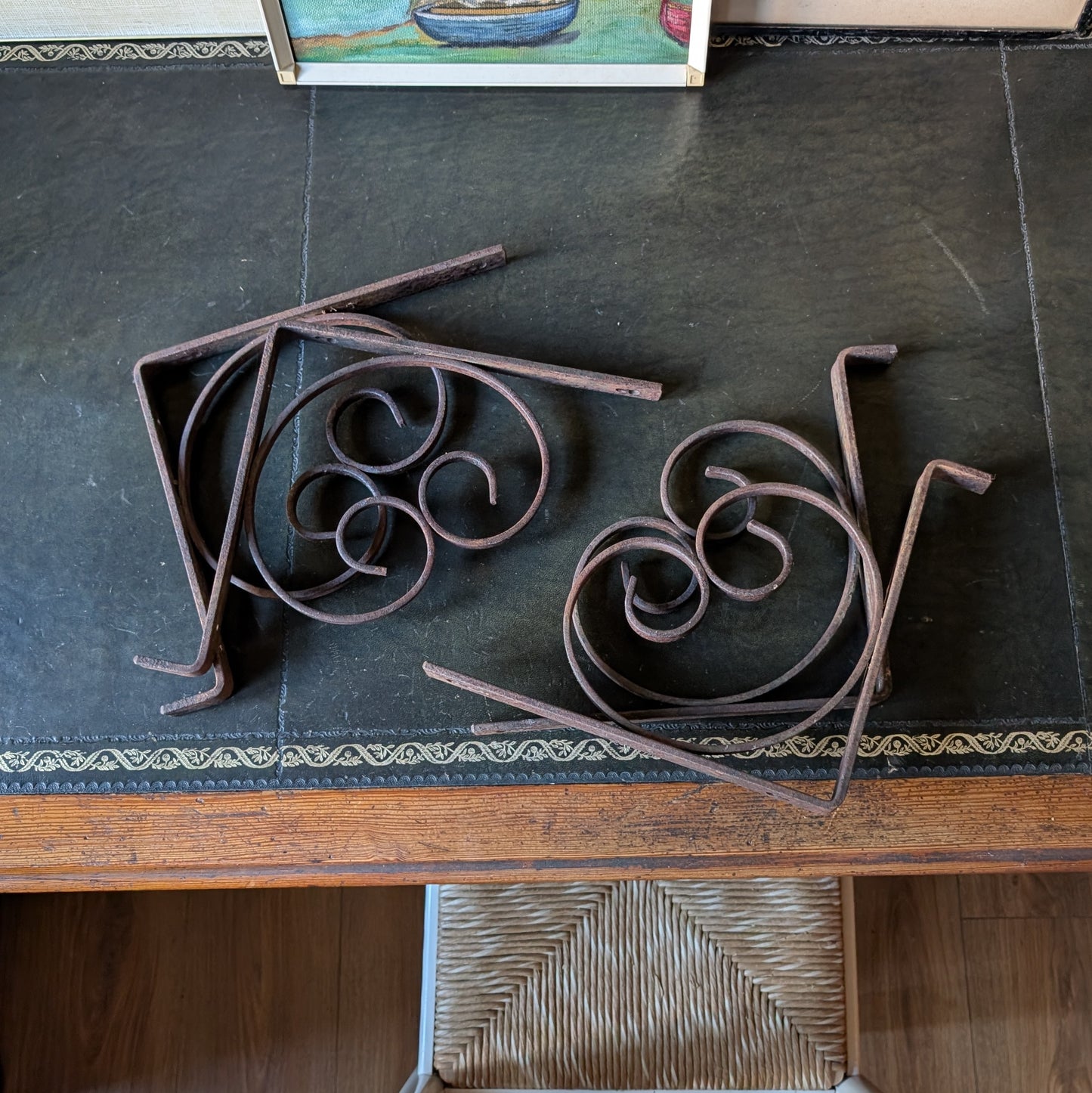 Antique Wrought Iron Brackets