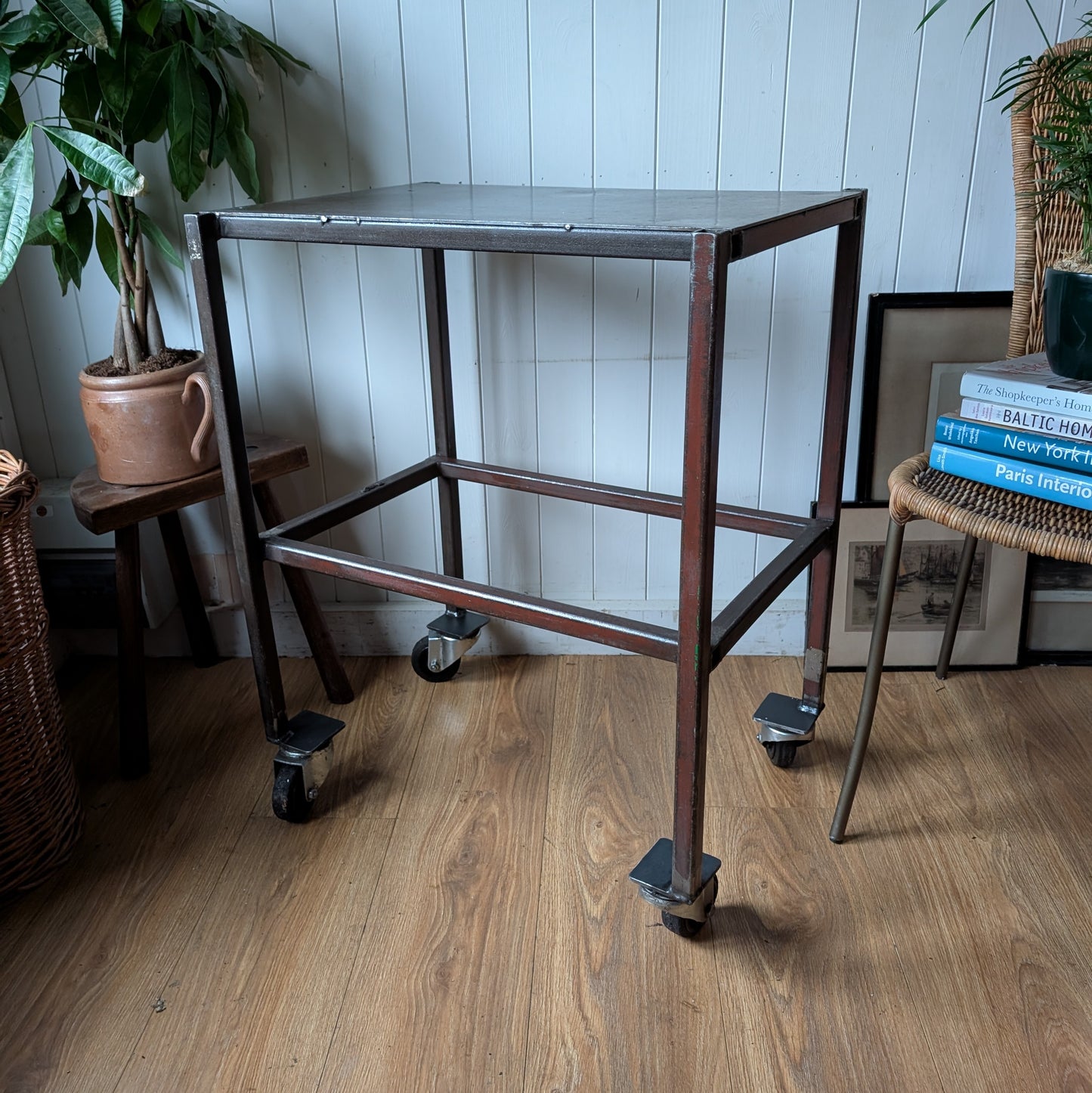 1960s Industrial Side Table