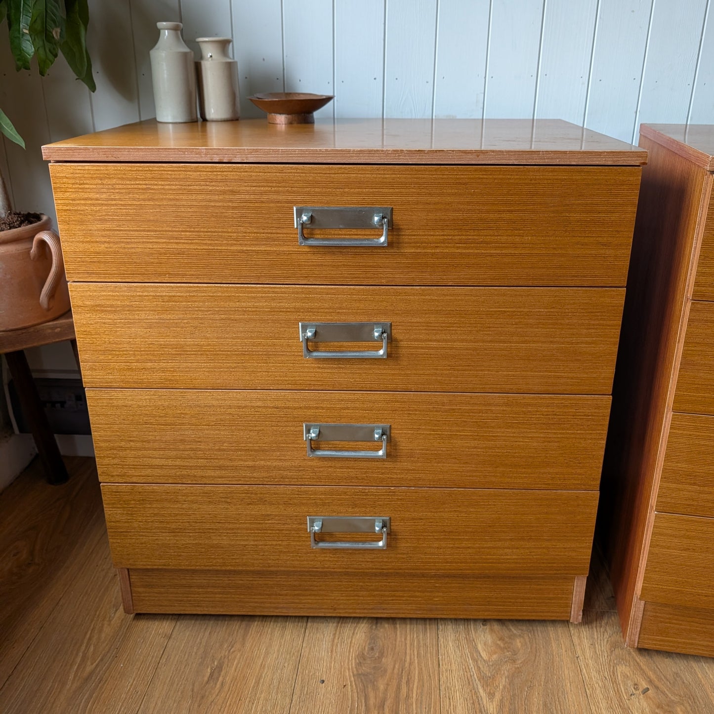 Pair of Small Mid Century Swedish Chest of Drawers