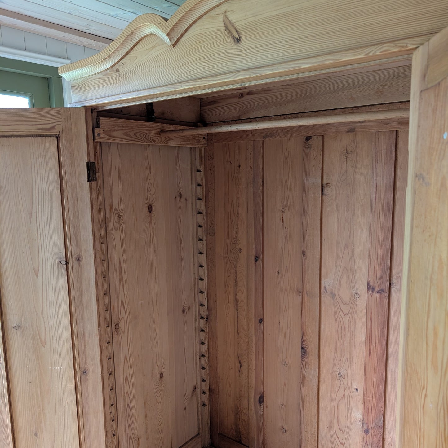 Antique Pine "Knockdown" Triple Ward