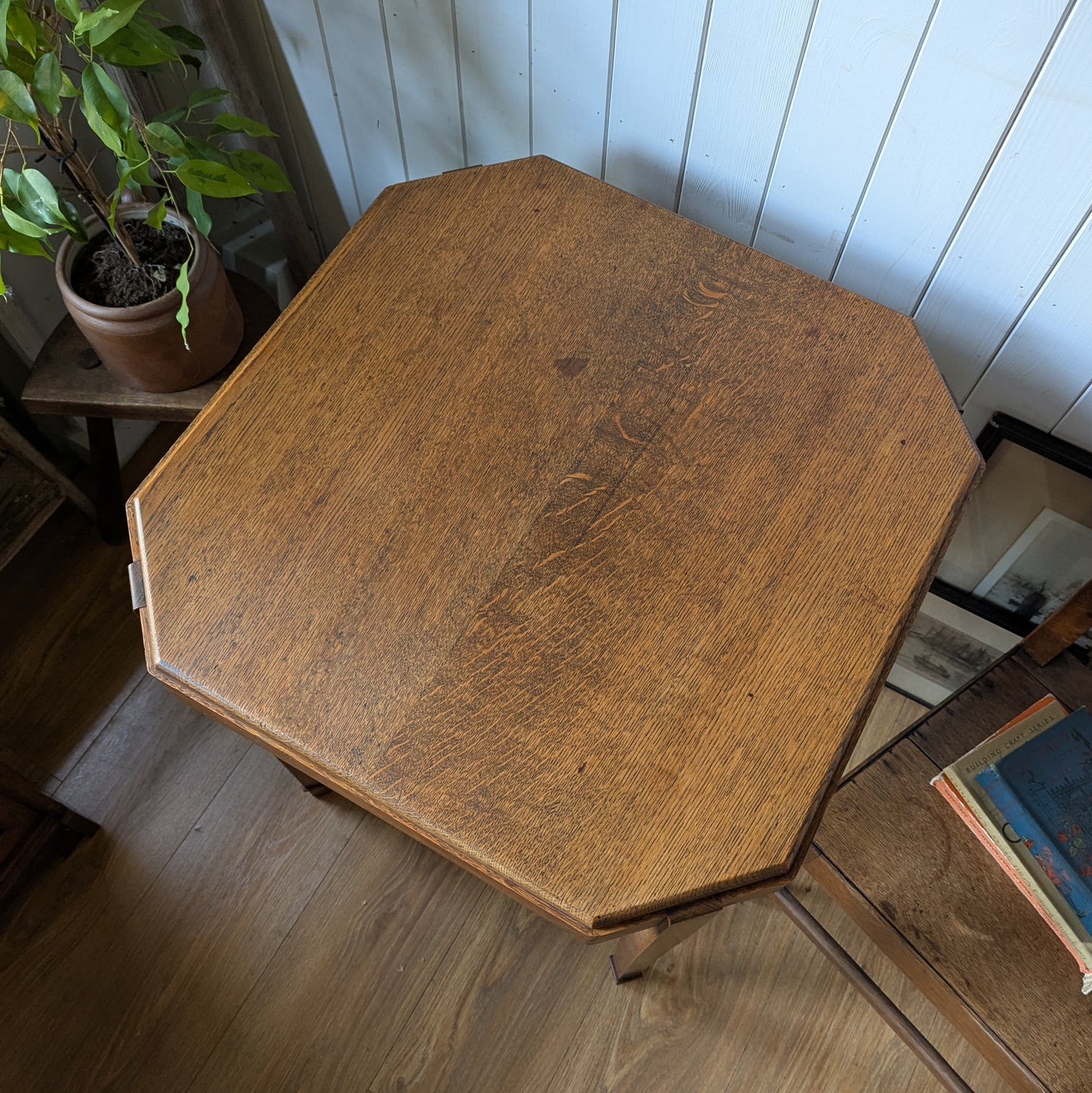 Art Deco Oak Side Table